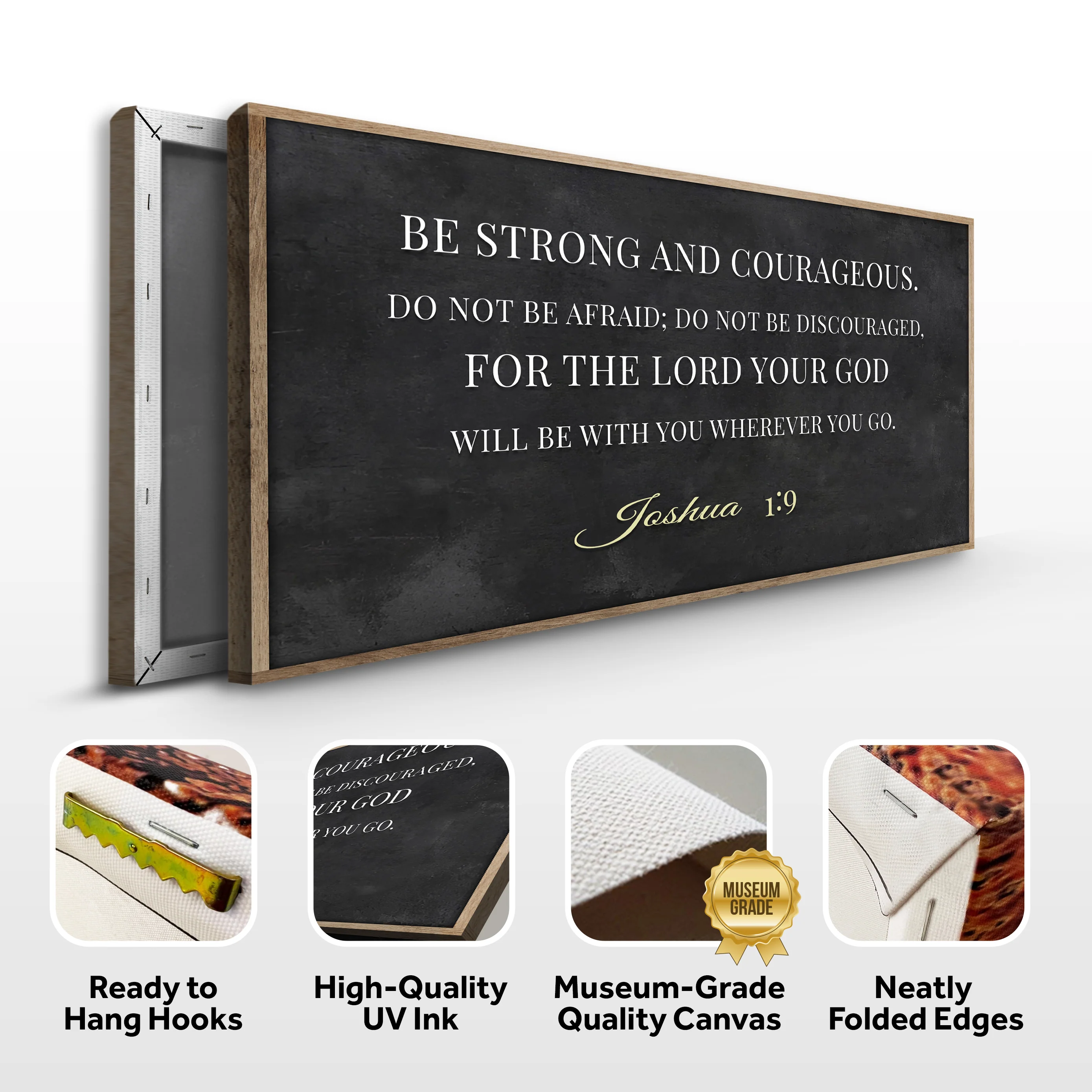 Be Strong and Courageous - Joshua 1:9 Faith Sign III - Image 8