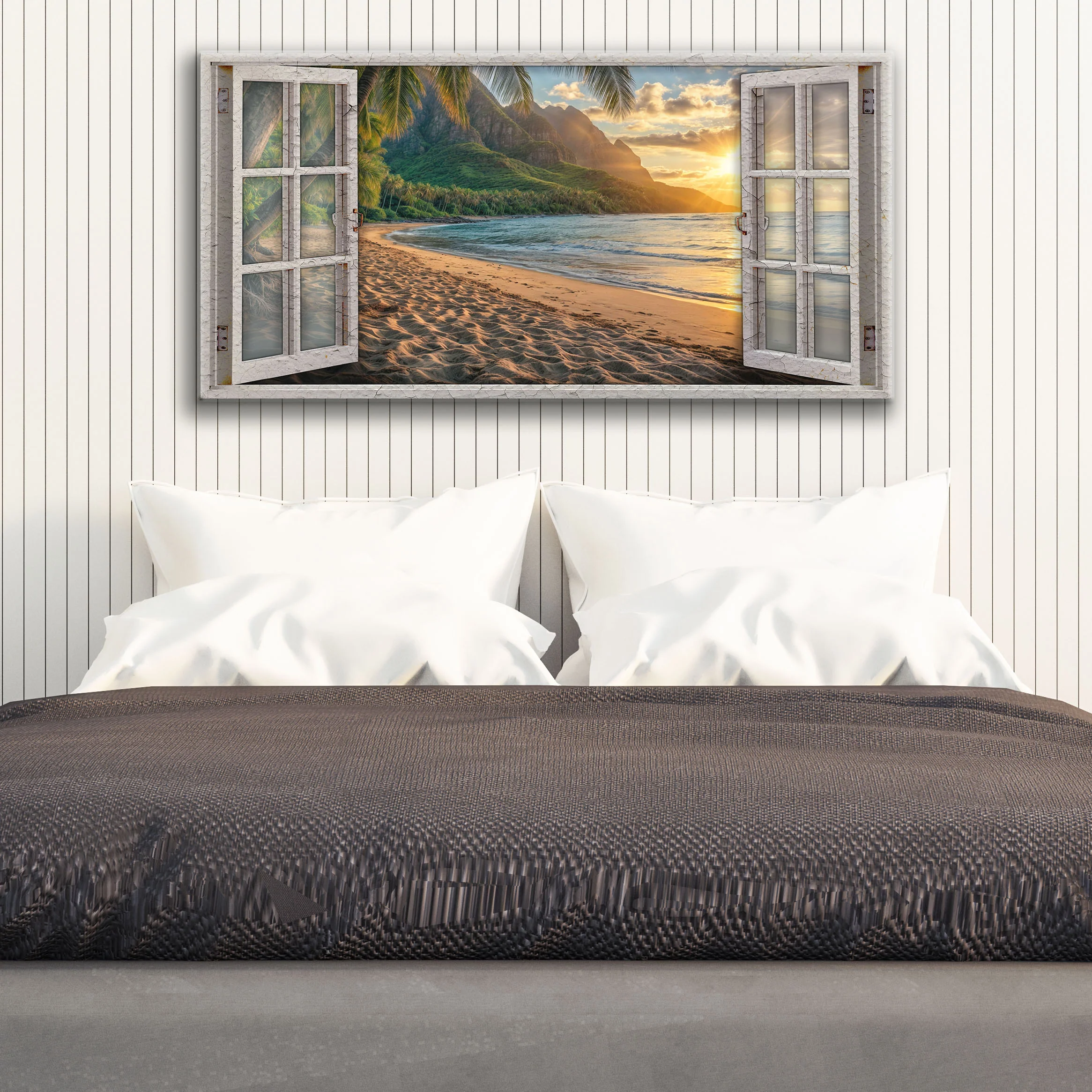Beachfront Dreams Window Scenery Wall Art - Image 2