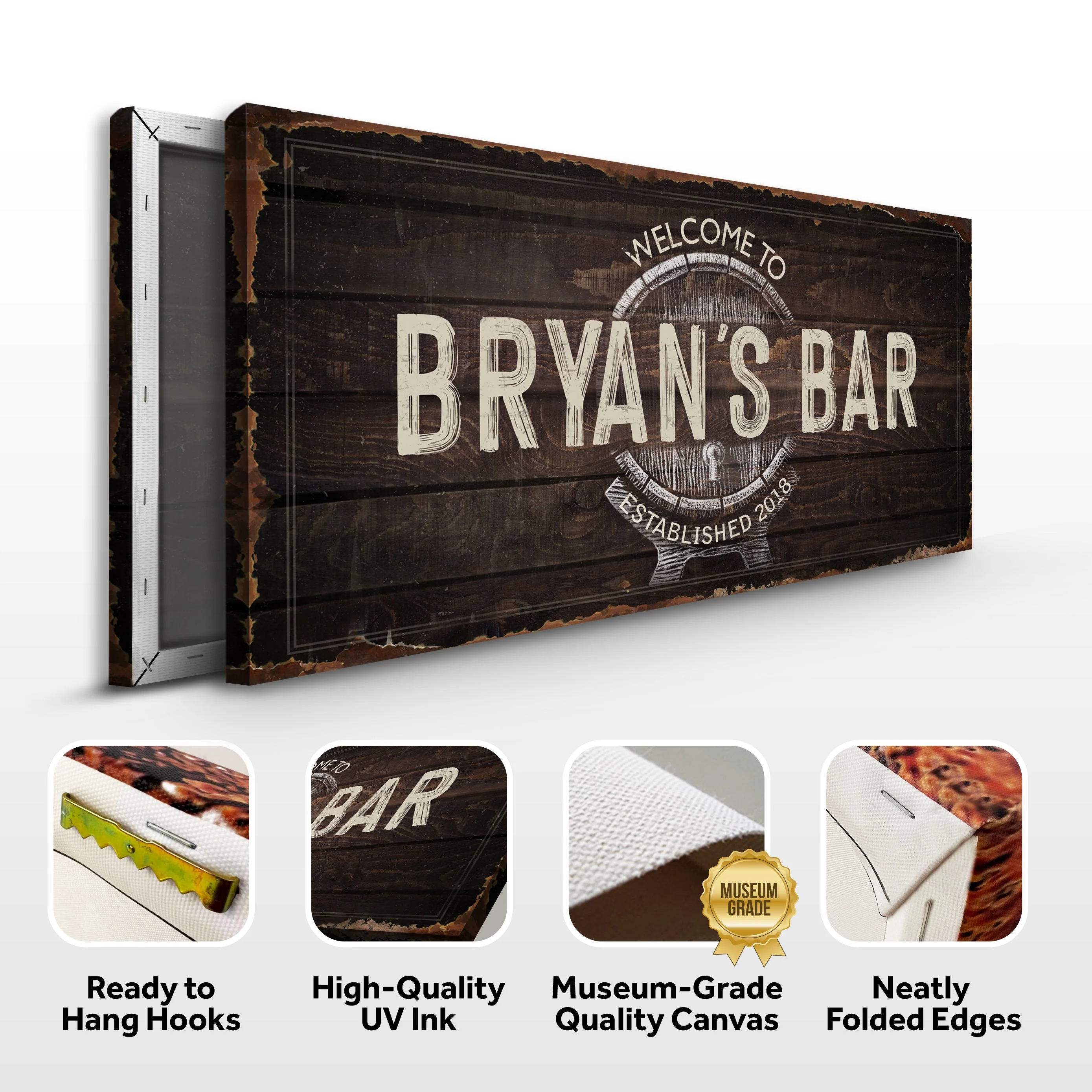 Beer Barrel Bar Sign - Image 5
