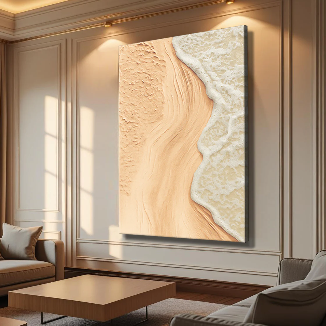 Beige Beach Coastal Wall Art - Image 3