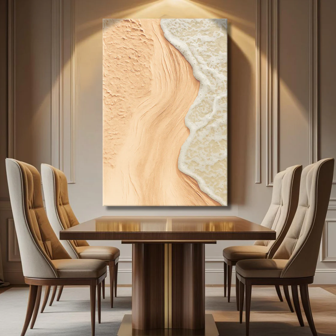 Beige Beach Coastal Wall Art - Image 4