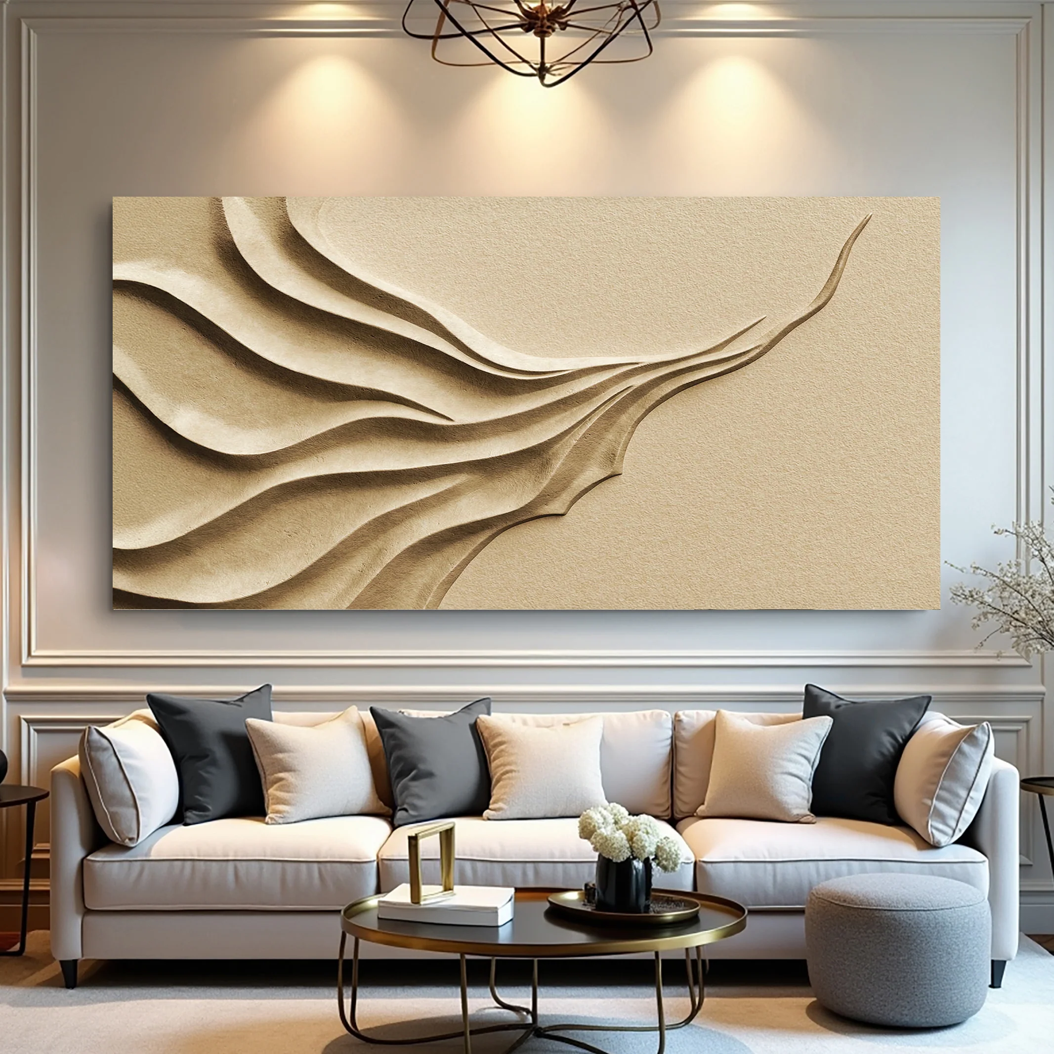 Beige Minimalist Wall Art II - Image 4