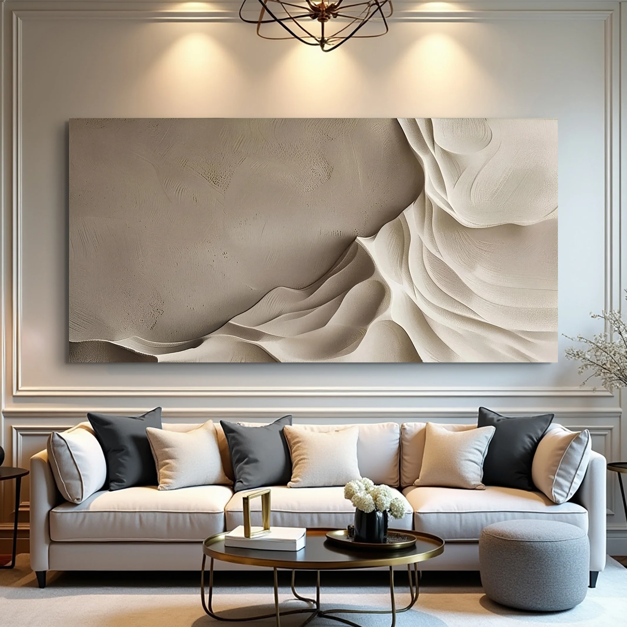 Beige Minimalist Wall Art IV - Image 3
