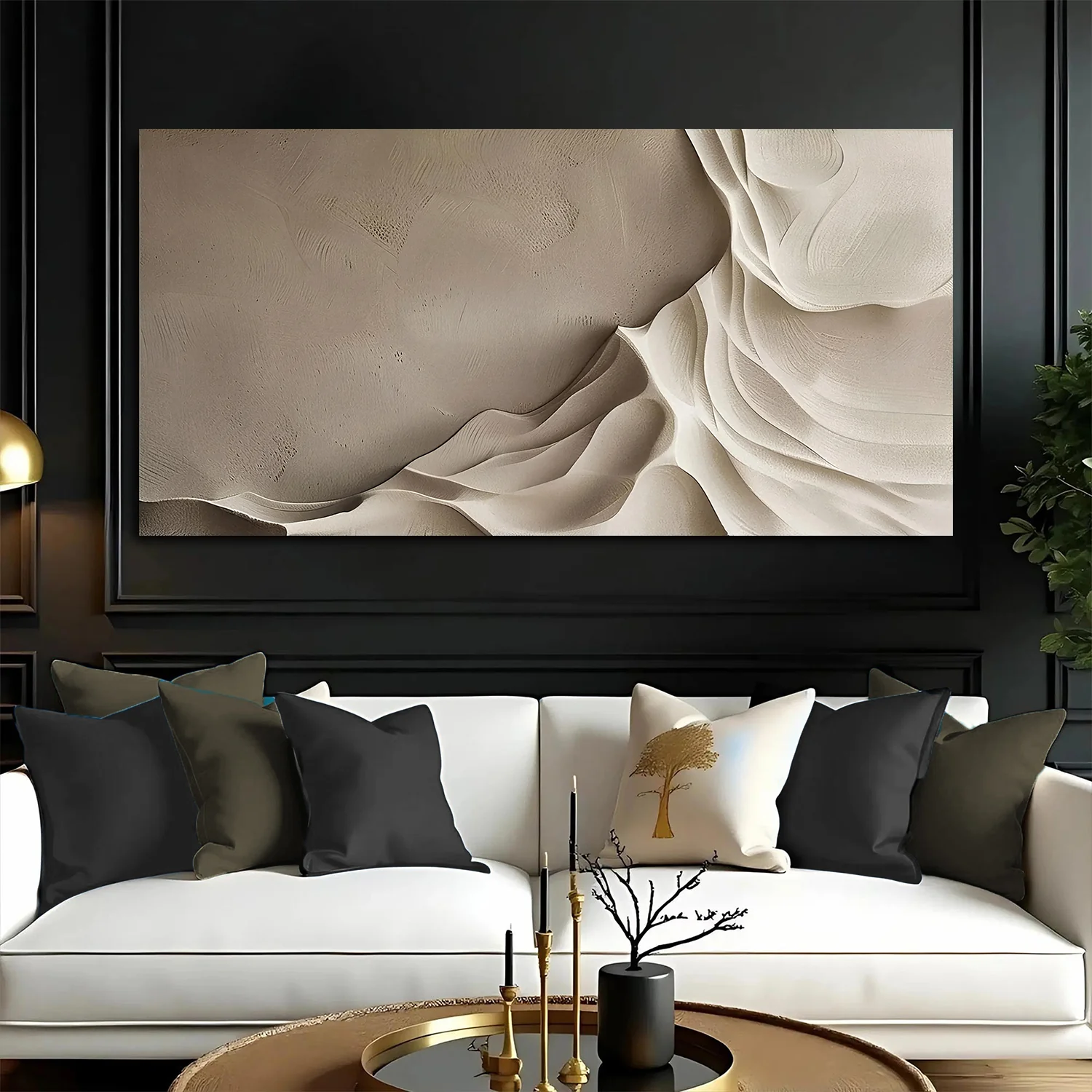 Beige Minimalist Wall Art IV - Image 4