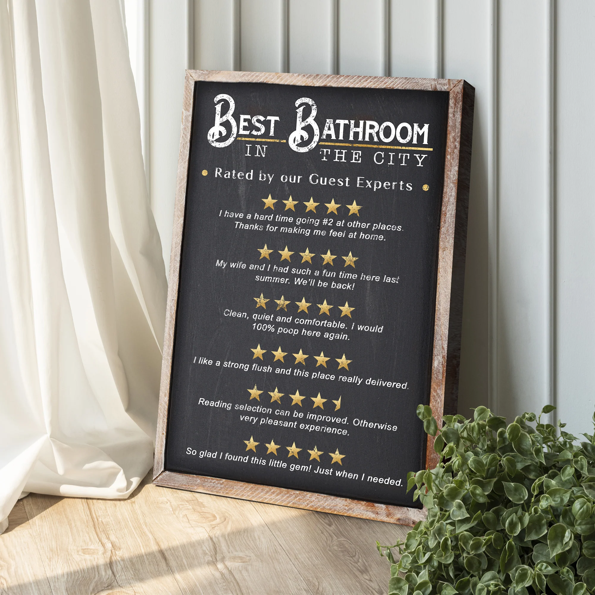 Best Bathroom In The City Sign II - Image 2