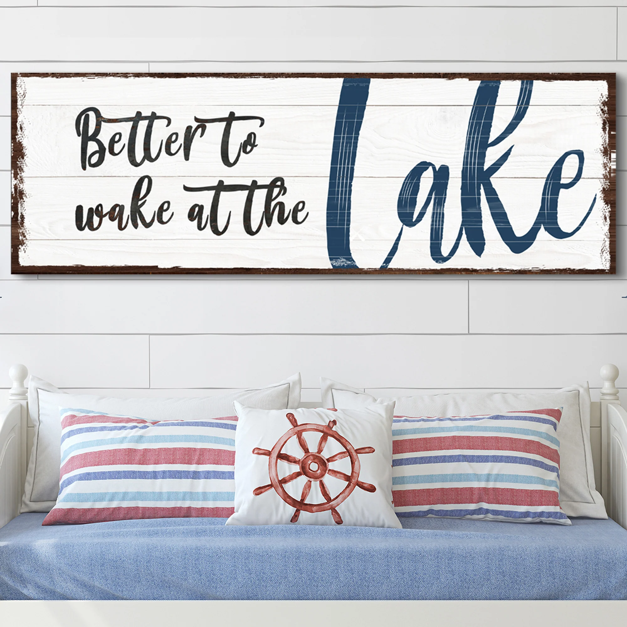 Better To Wake At The Lake Sign - Image 3