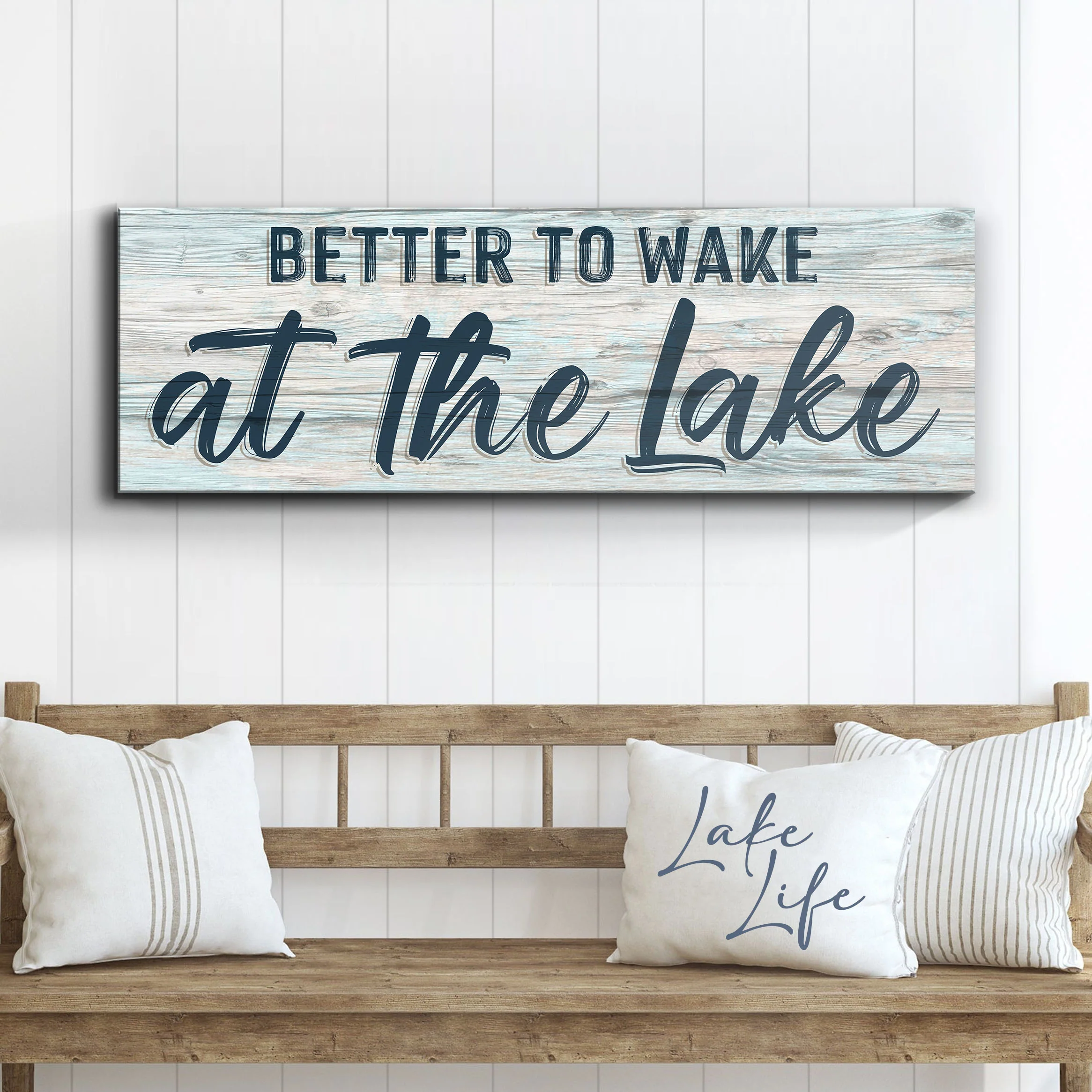 Better To Wake At The Lake Sign III - Image 3