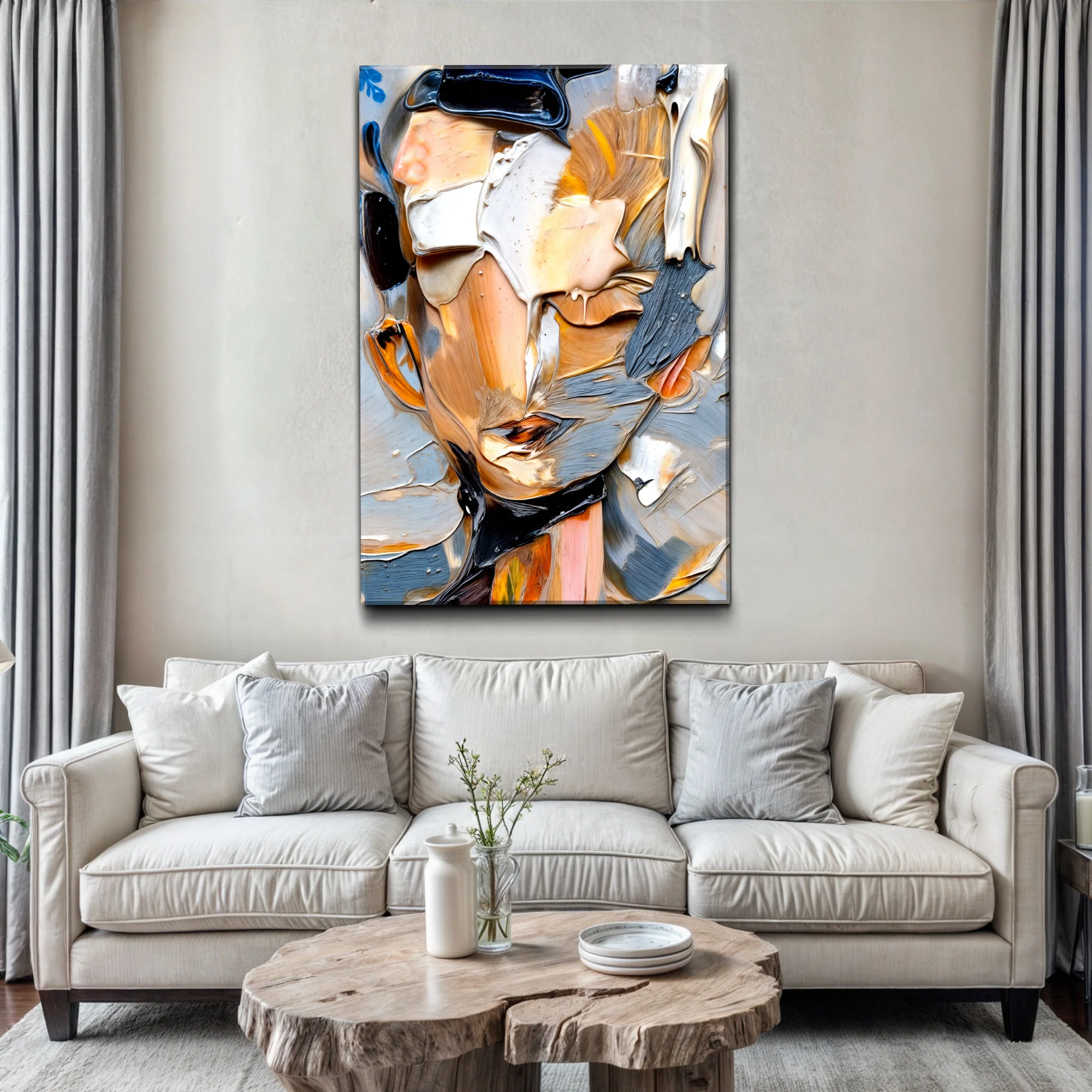 Beyond The Face Abstract Wall Art - Image 2
