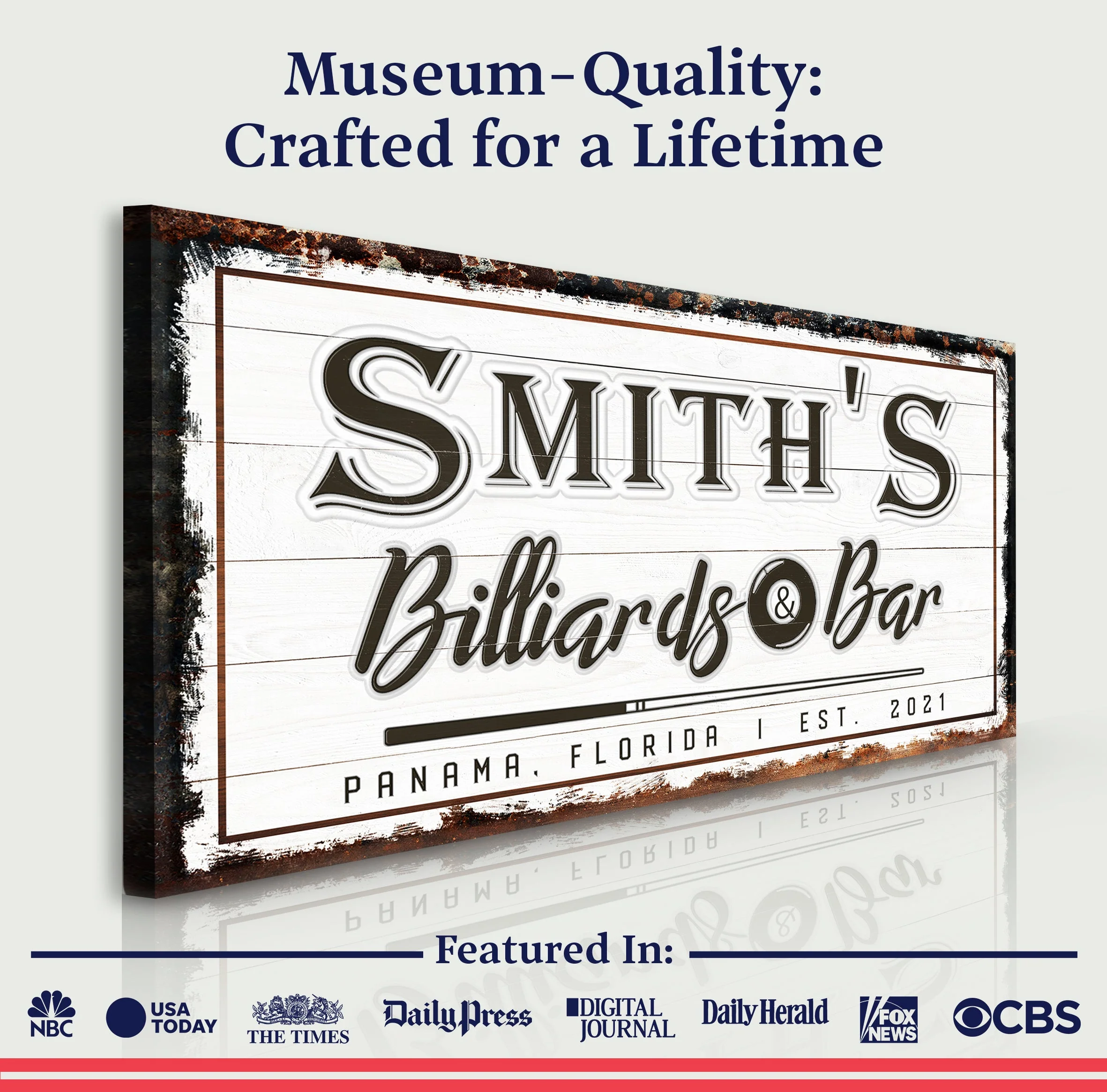 Billiards And Bar Sign - Image 3