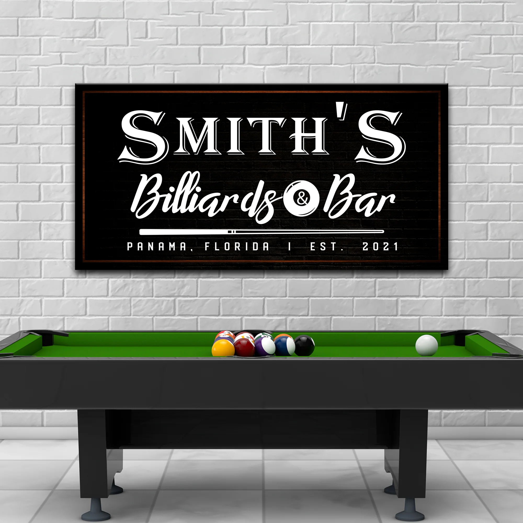 Billiards And Bar Sign - Image 9