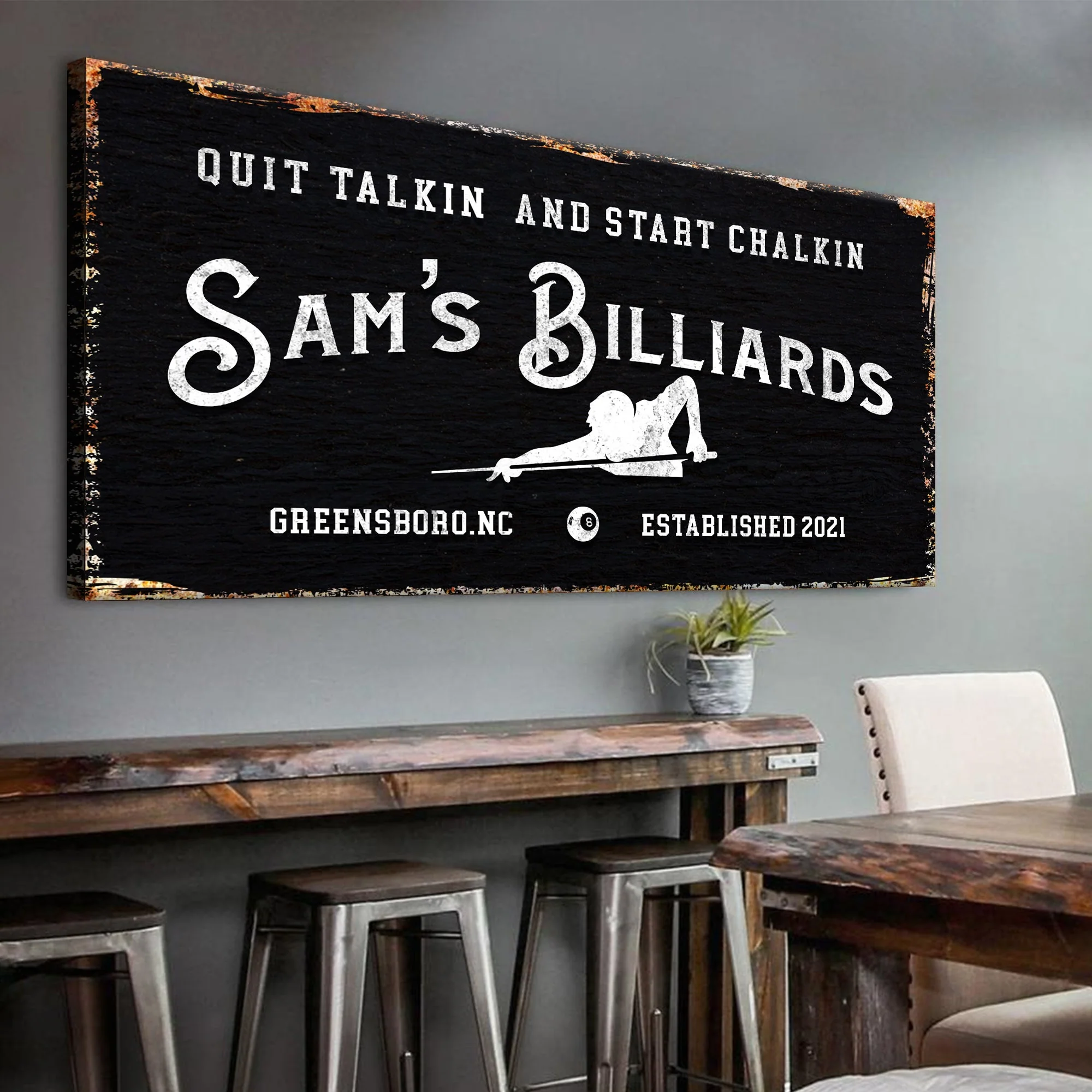 Billiards Room Sign - Image 3