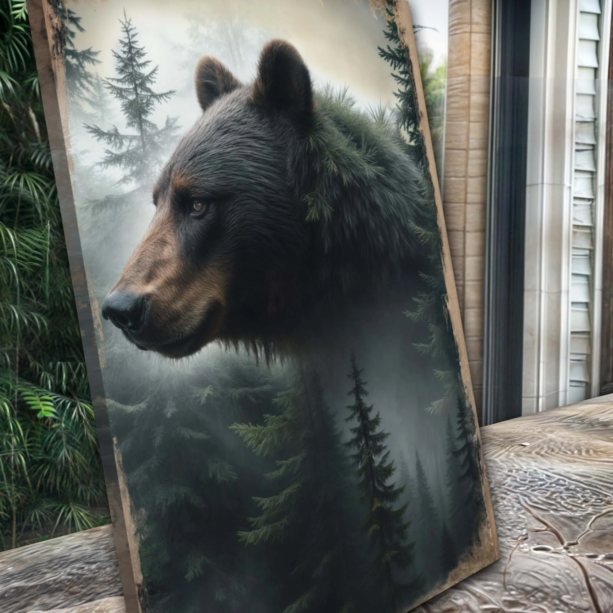 Black Bear Exposure Wall Art - Image 4