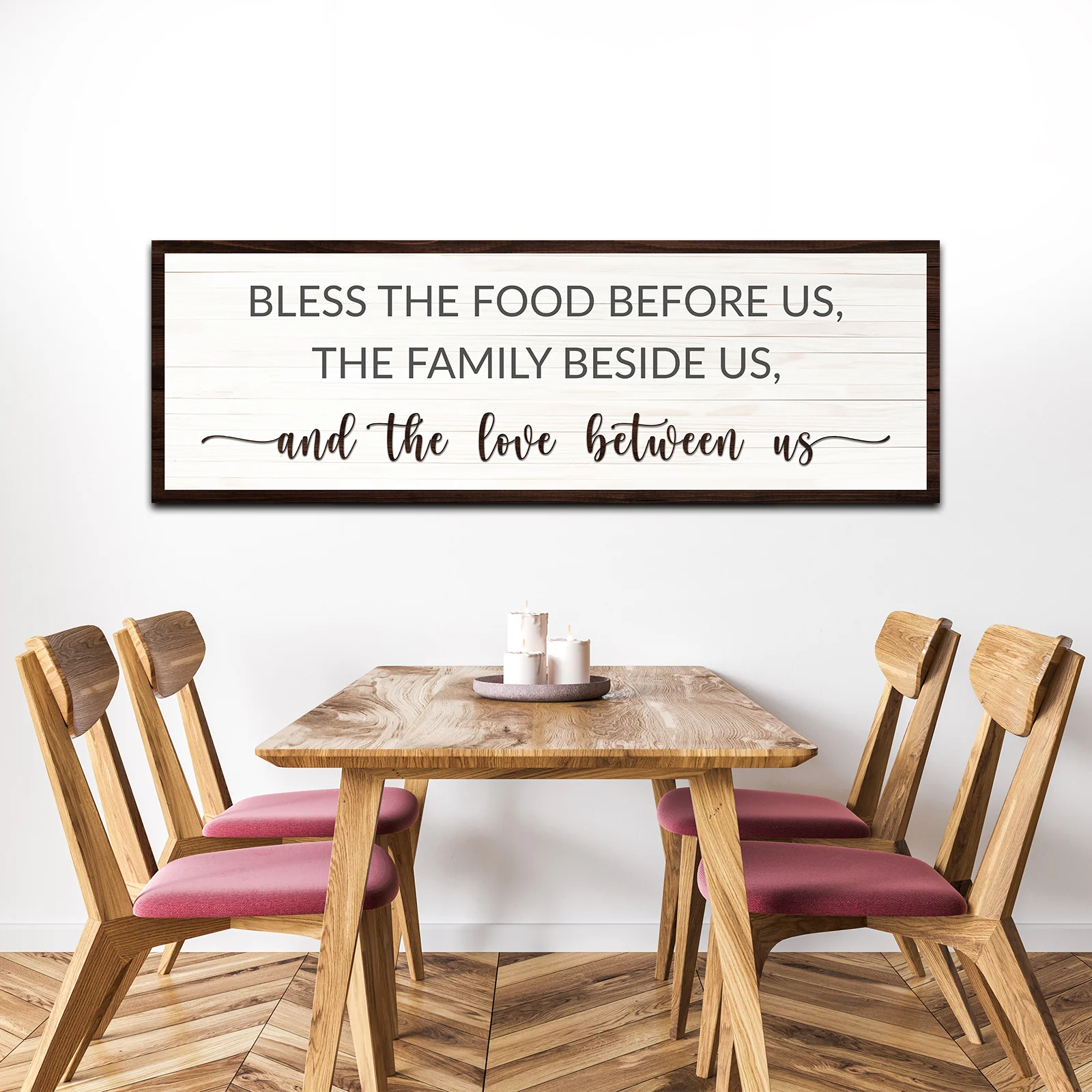 Bless The Food Before Us And The Love Between Us Sign II - Image 2