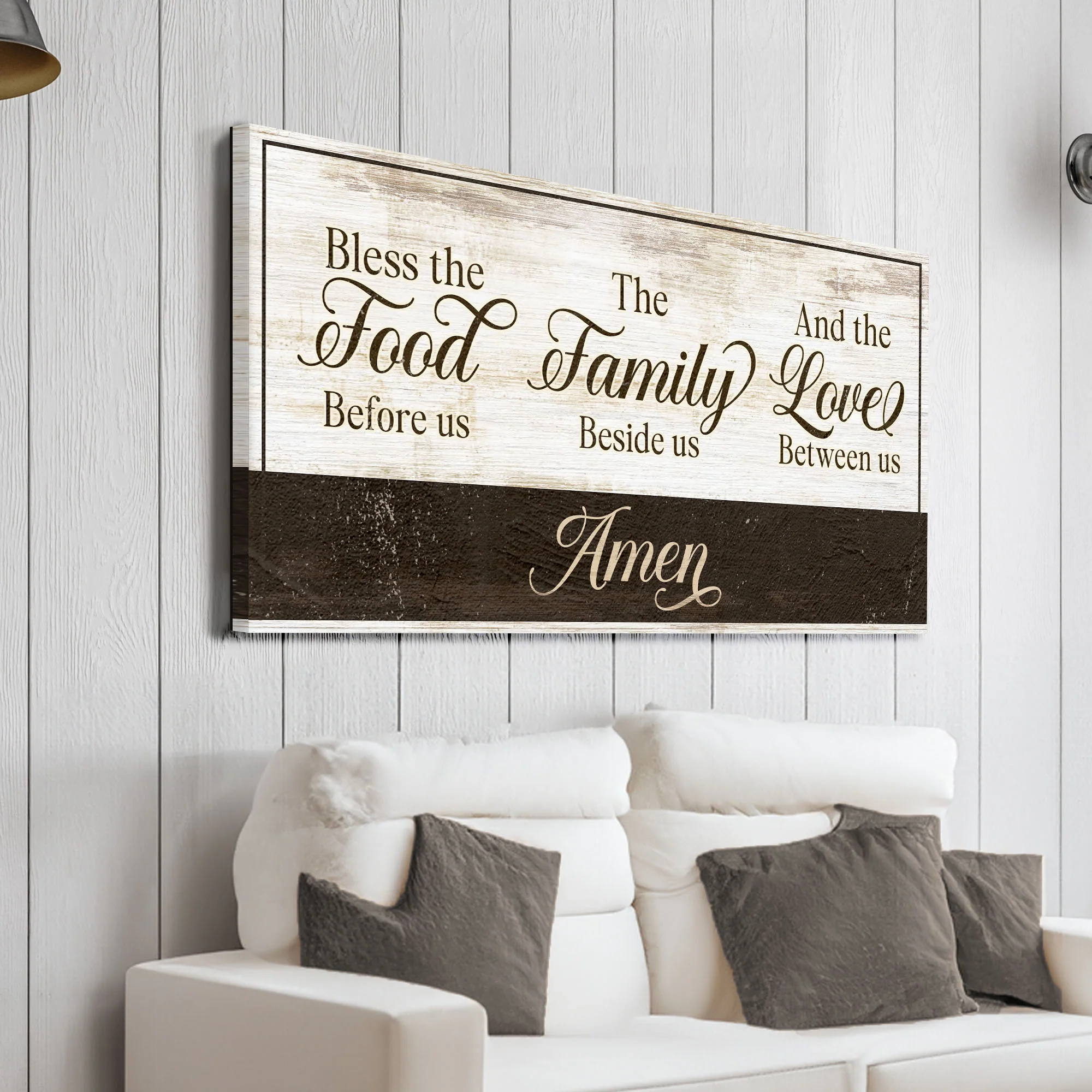 Bless The Food Before Us And The Love Between Us Sign V - Image 2