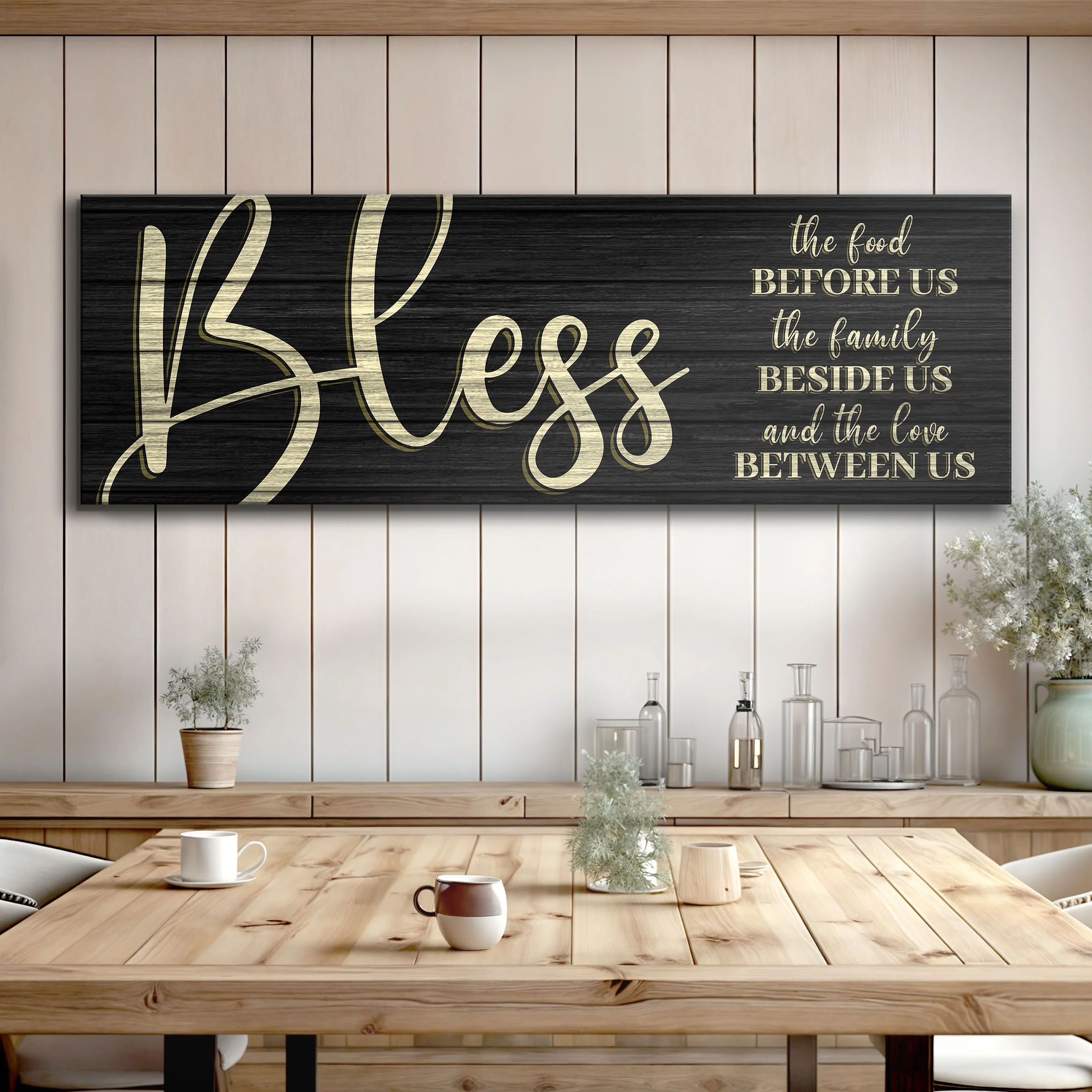 Bless The Food Before Us And The Love Between Us Sign VI - Image 2