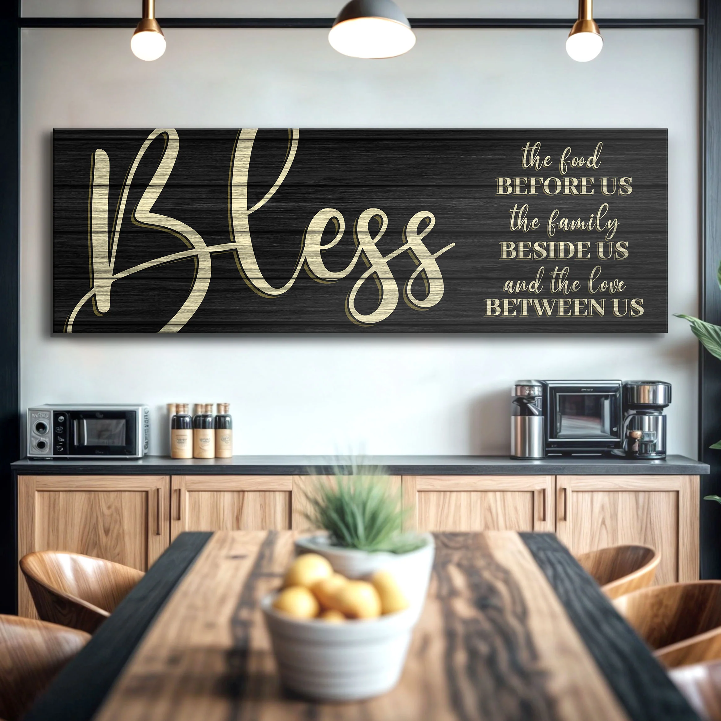 Bless The Food Before Us And The Love Between Us Sign VI - Image 4