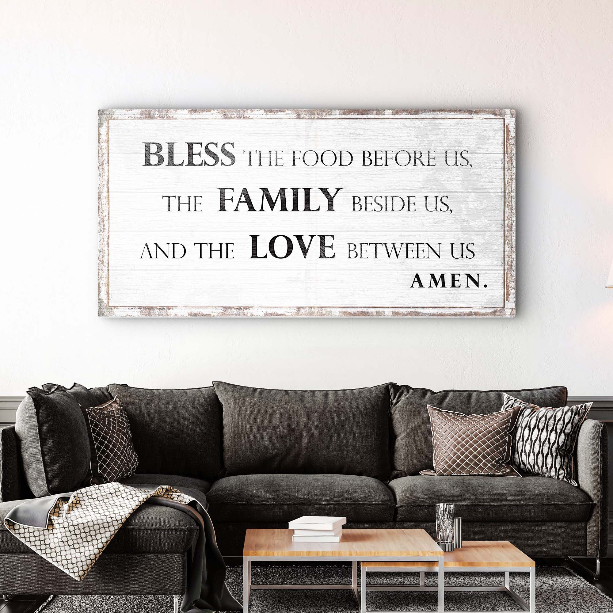 Bless The Food, Family, And Love Sign III - Image 2