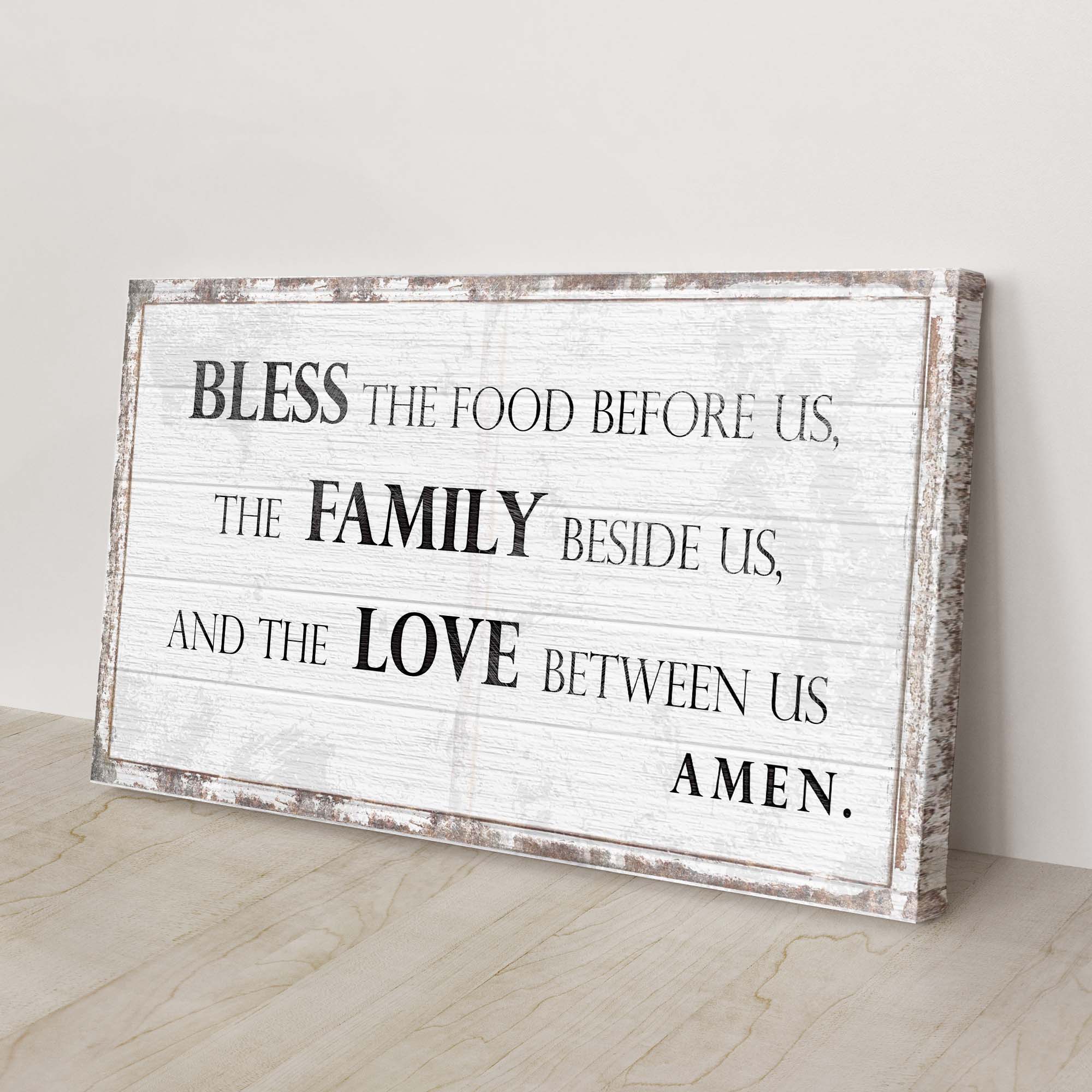 Bless The Food, Family, And Love Sign III - Image 3