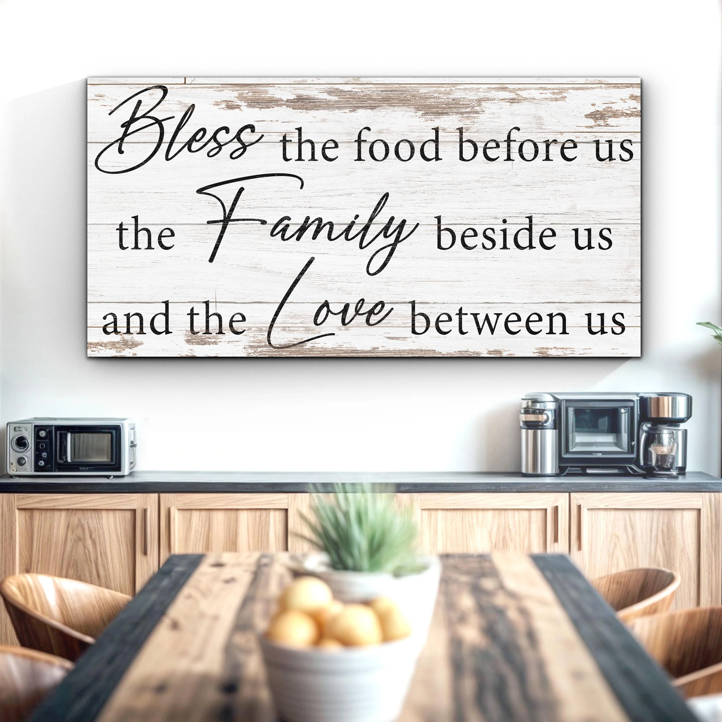 Bless The Food, Family, And Love Sign V - Image 2