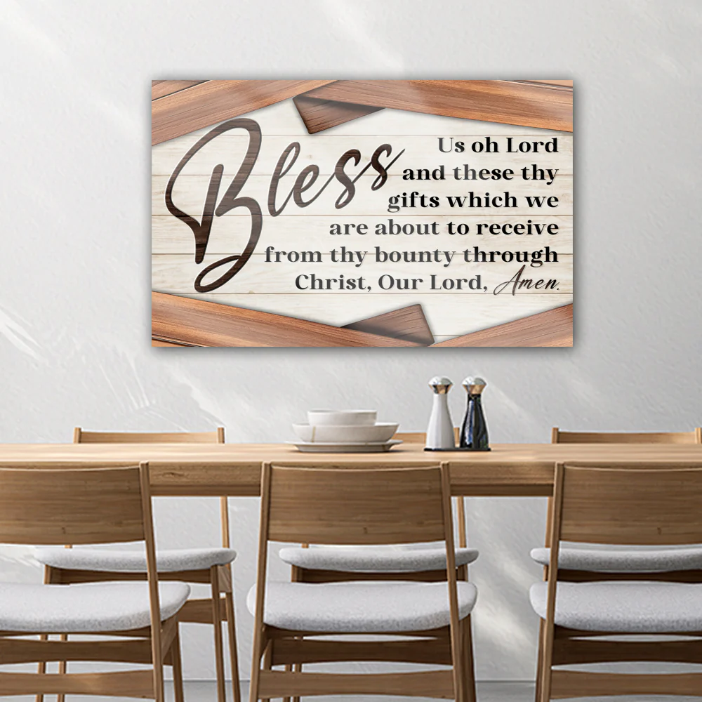 Bless Us Oh Lord Faith Sign - Image 2