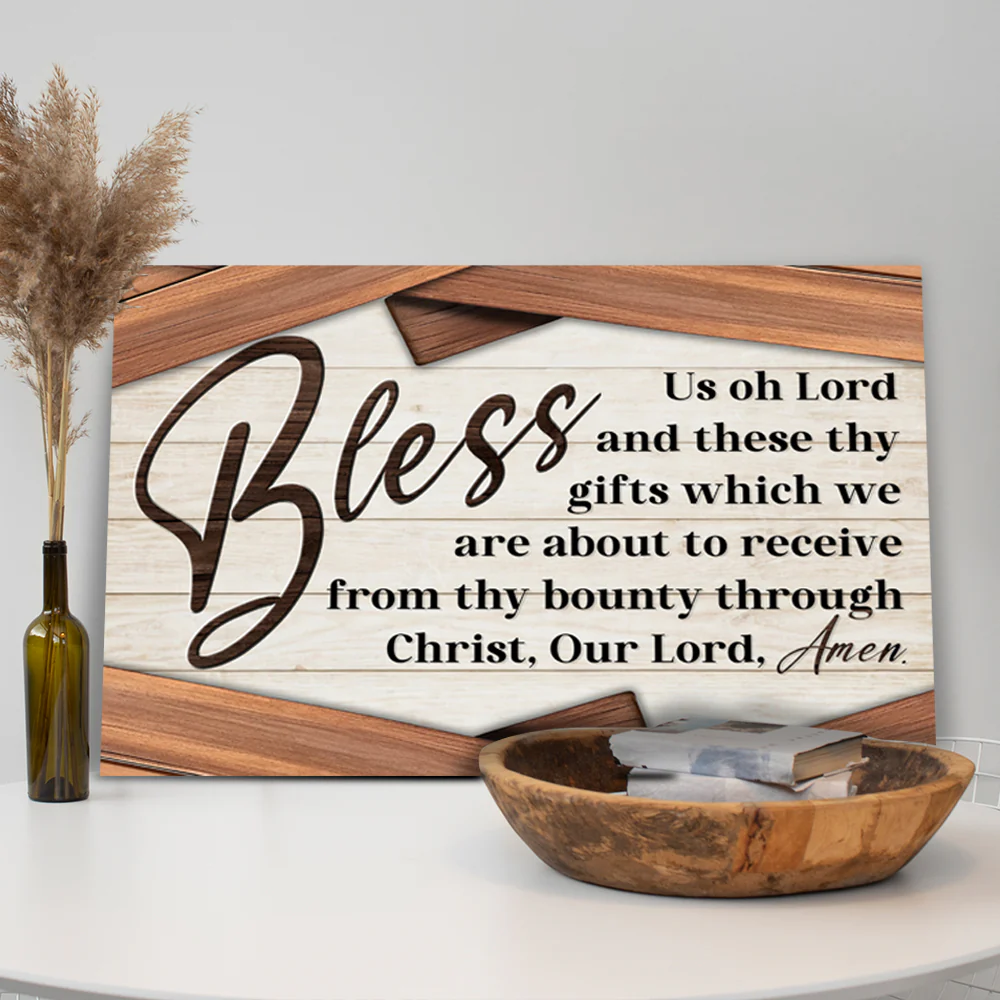 Bless Us Oh Lord Faith Sign - Image 3