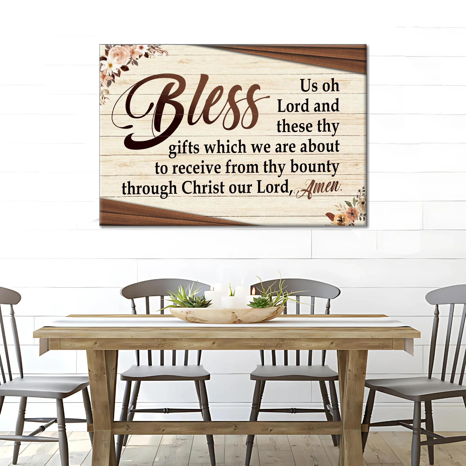 Bless Us Oh Lord Faith Sign III - Image 3