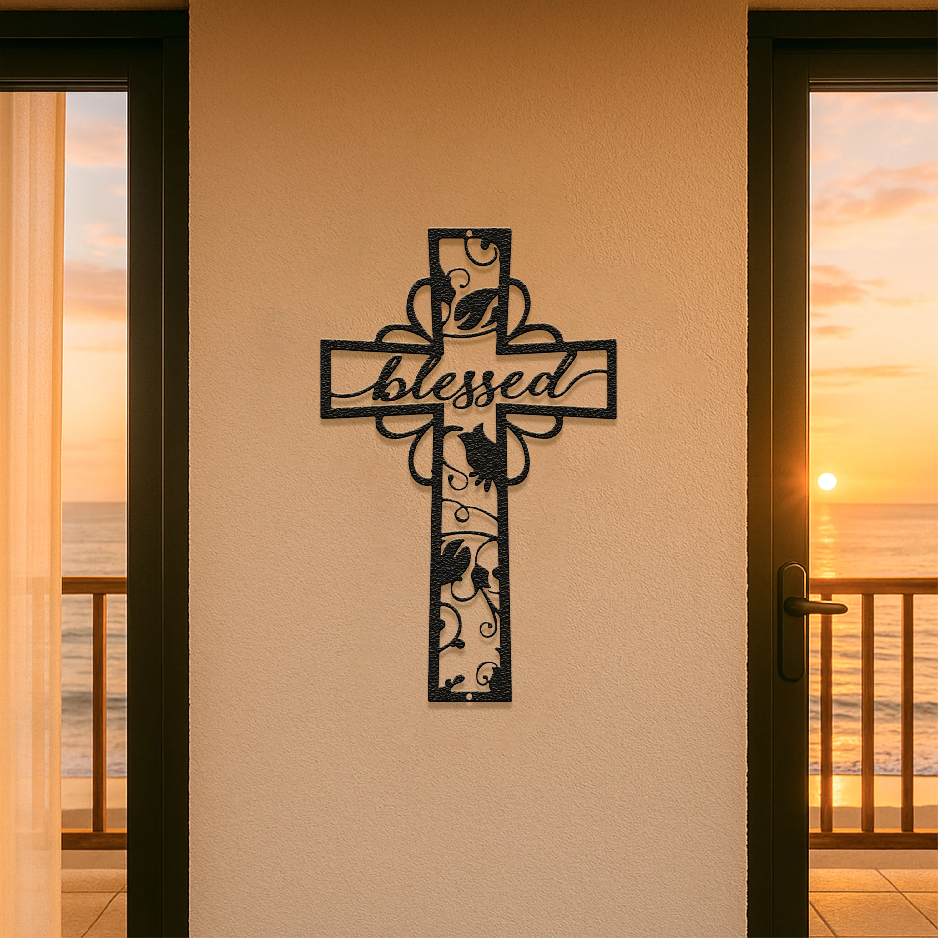Blessed Cross - Steel Sign - Image 4