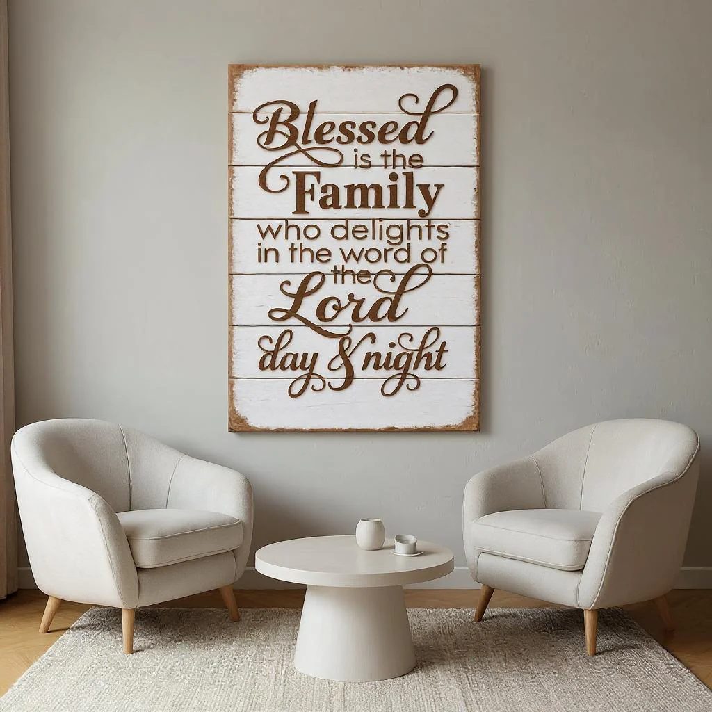 Blessed Is The Family Faith Sign III - Image 3
