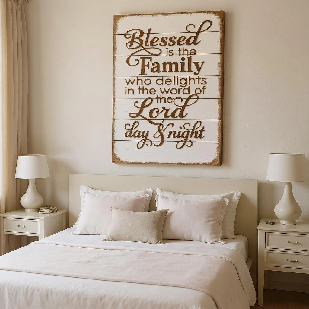 Blessed Is The Family Faith Sign III - Image 4