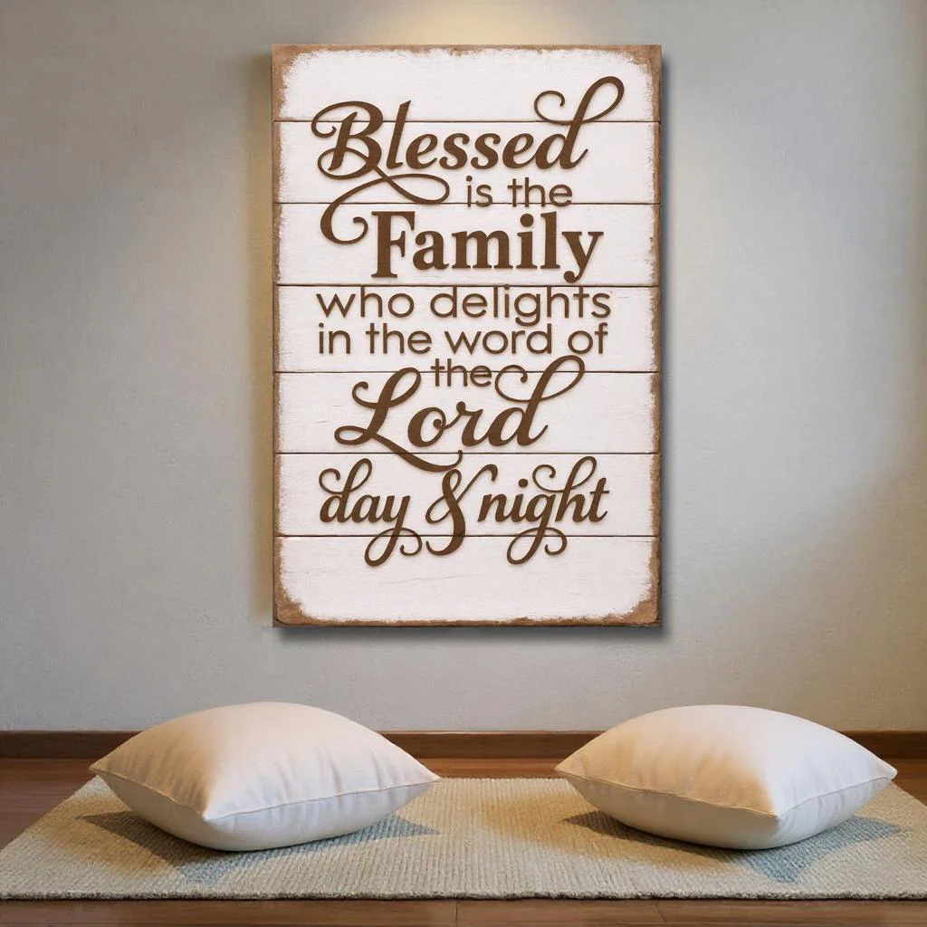 Blessed Is The Family Faith Sign III - Image 5