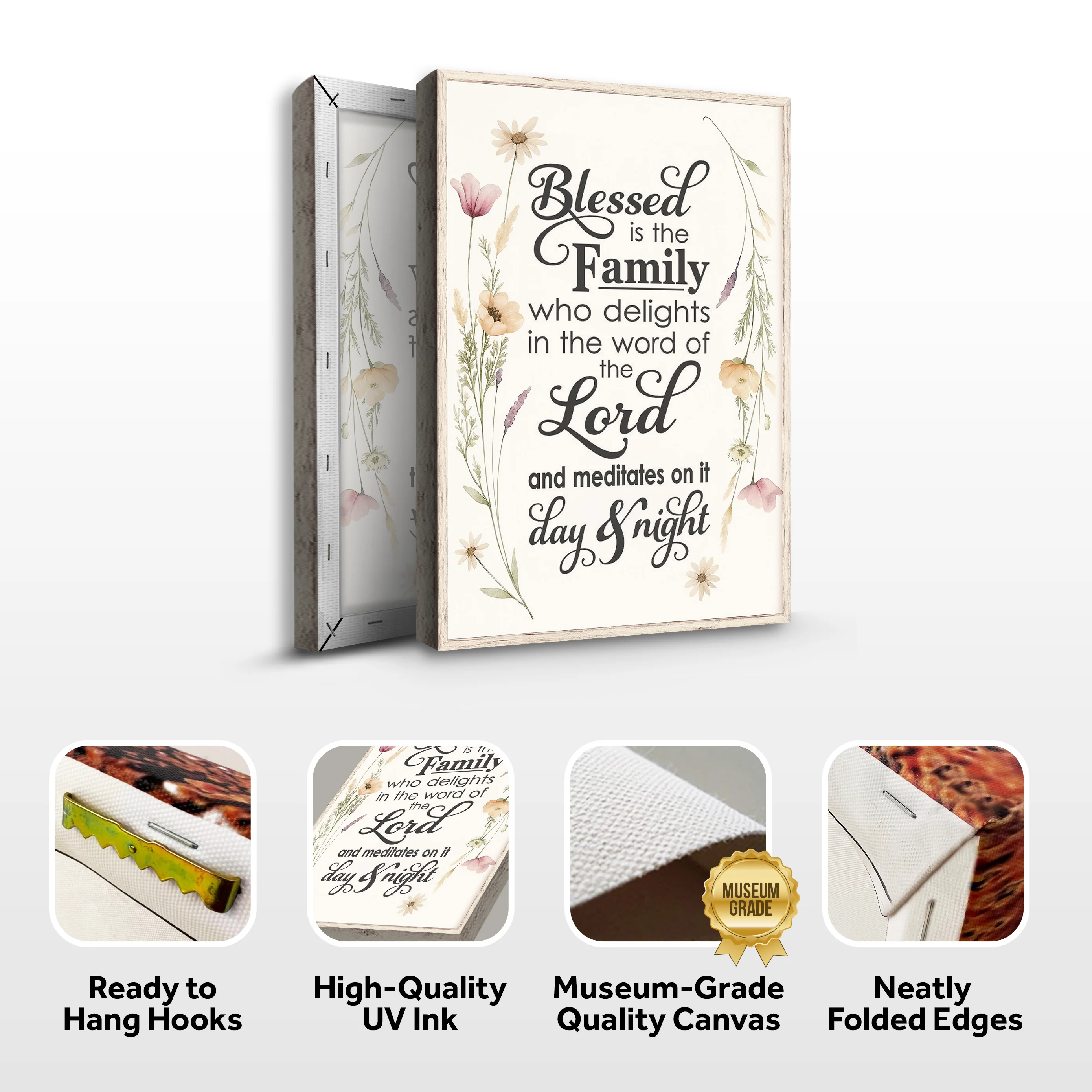 Blessed Is The Family Faith Sign - Image 8