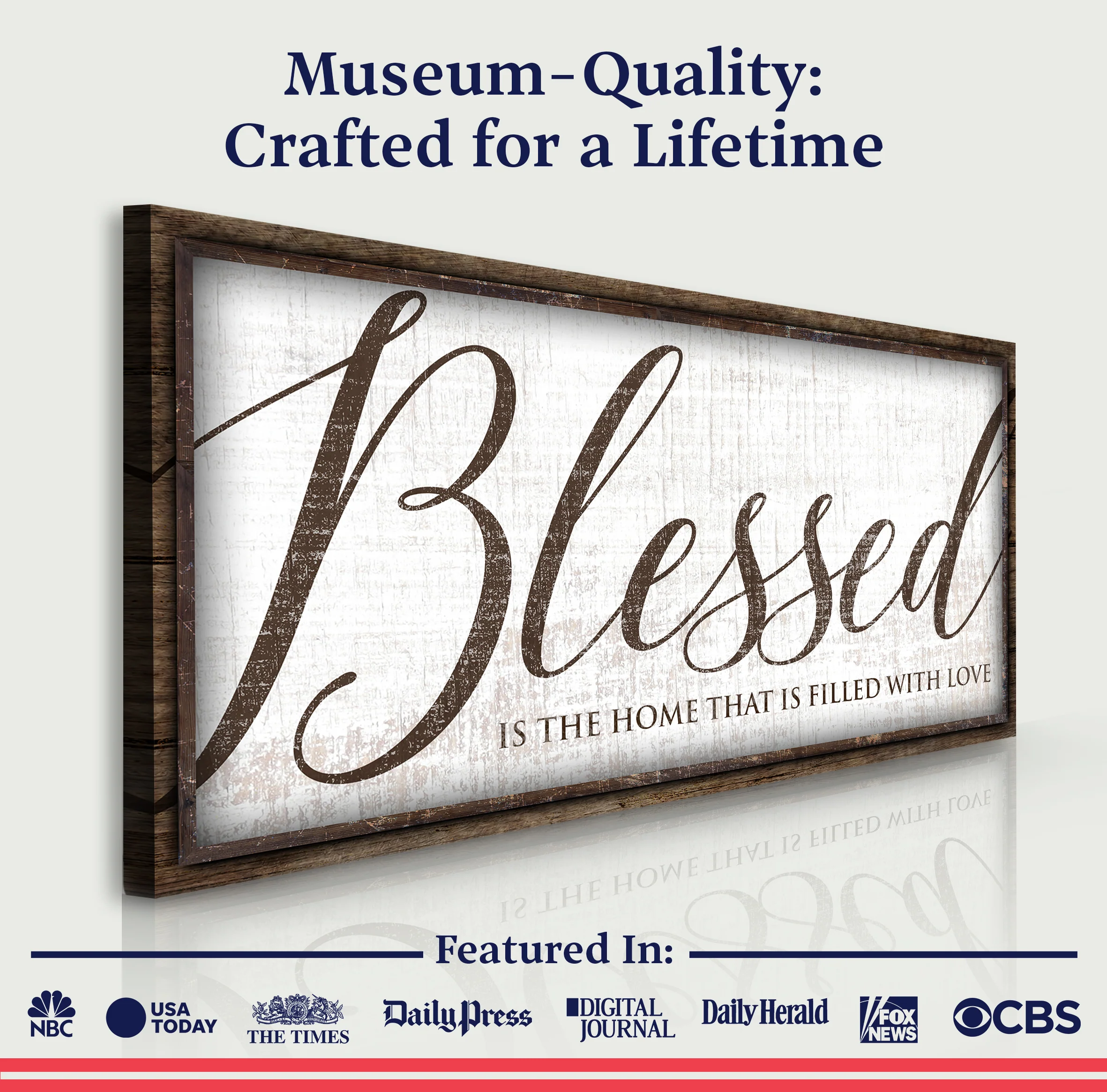 Blessed Is The Home That Is Filled With Love Sign - Image 4