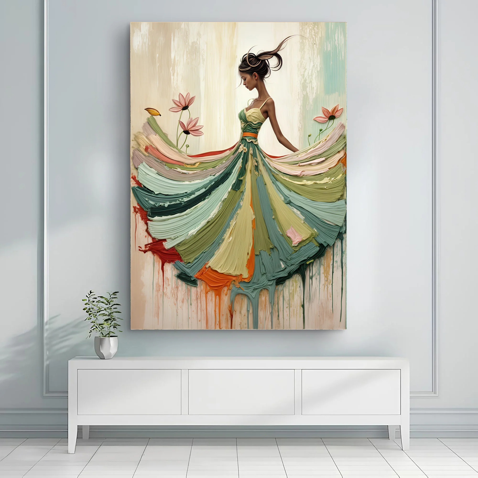 Blooming Modern Abstract Wall Art - Image 3
