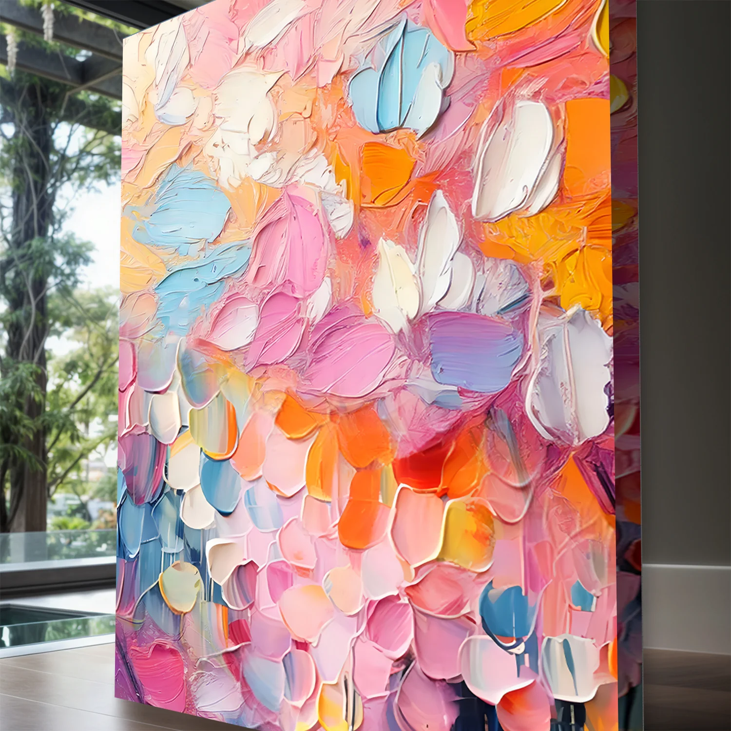 Blooming Rhapsody Abstract Wall Art - Image 4