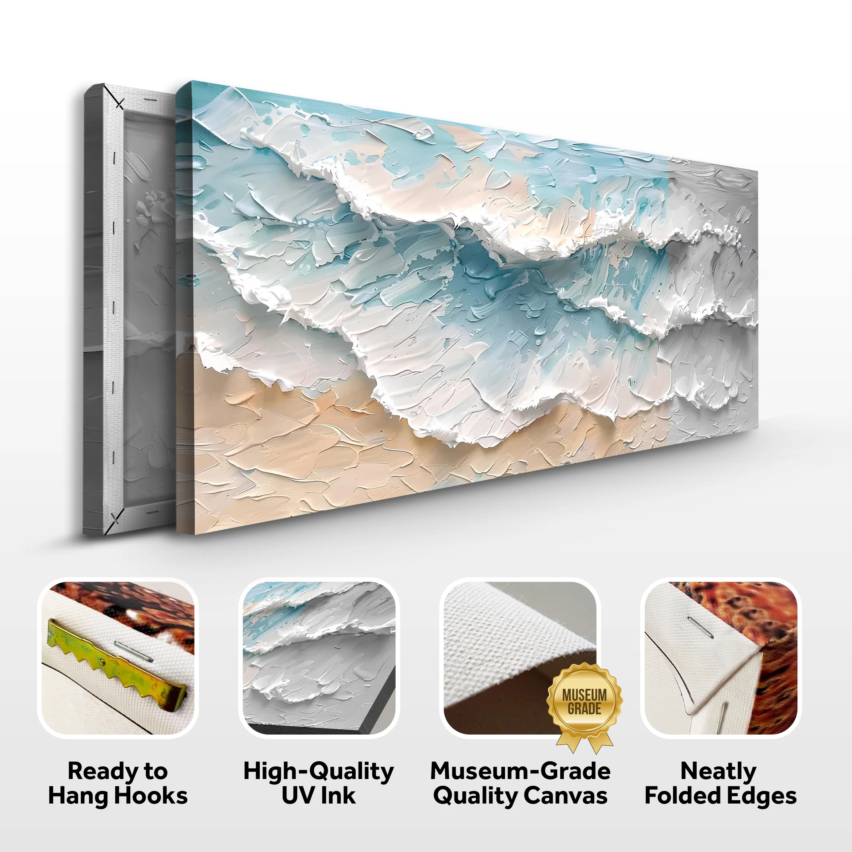 Blue Ocean Coastal Wall Art - Image 6