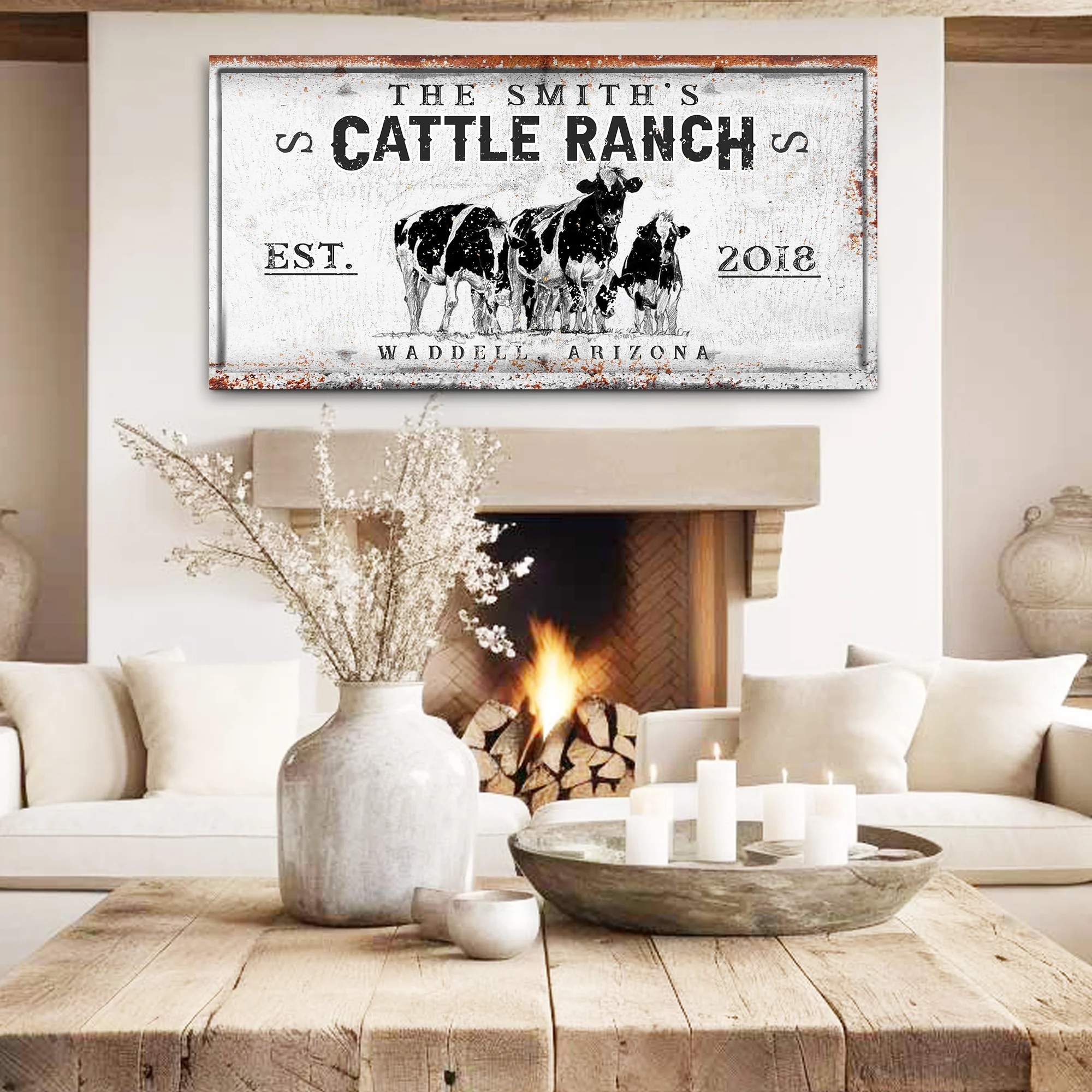 Branded Cattle Ranch Sign V - Image 2