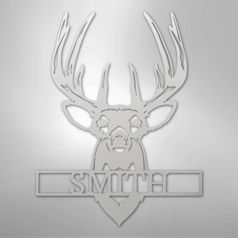Buck Mount Monogram - Steel Sign - Image 9