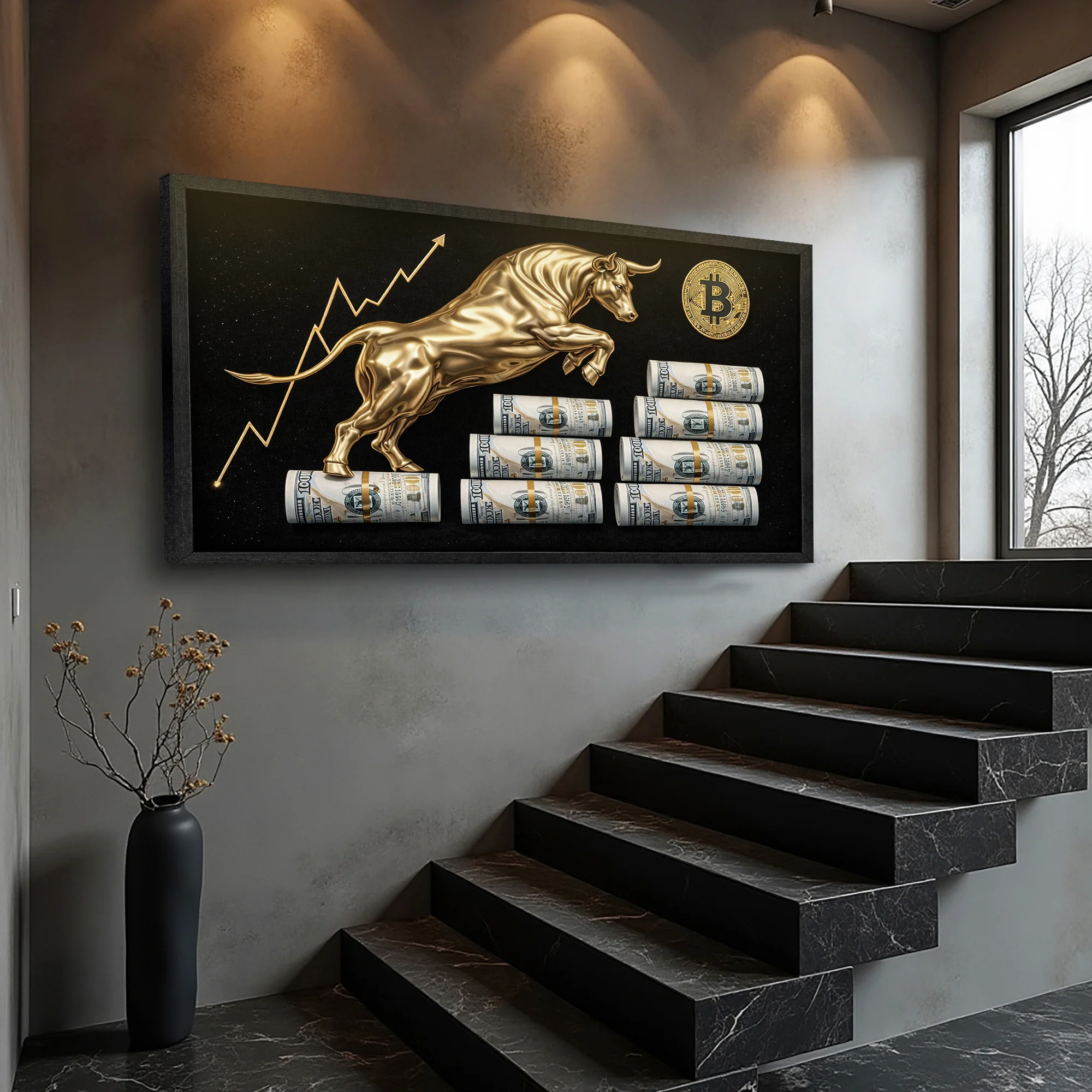 Bull Market Mindset Motivational Wall Art - Image 3