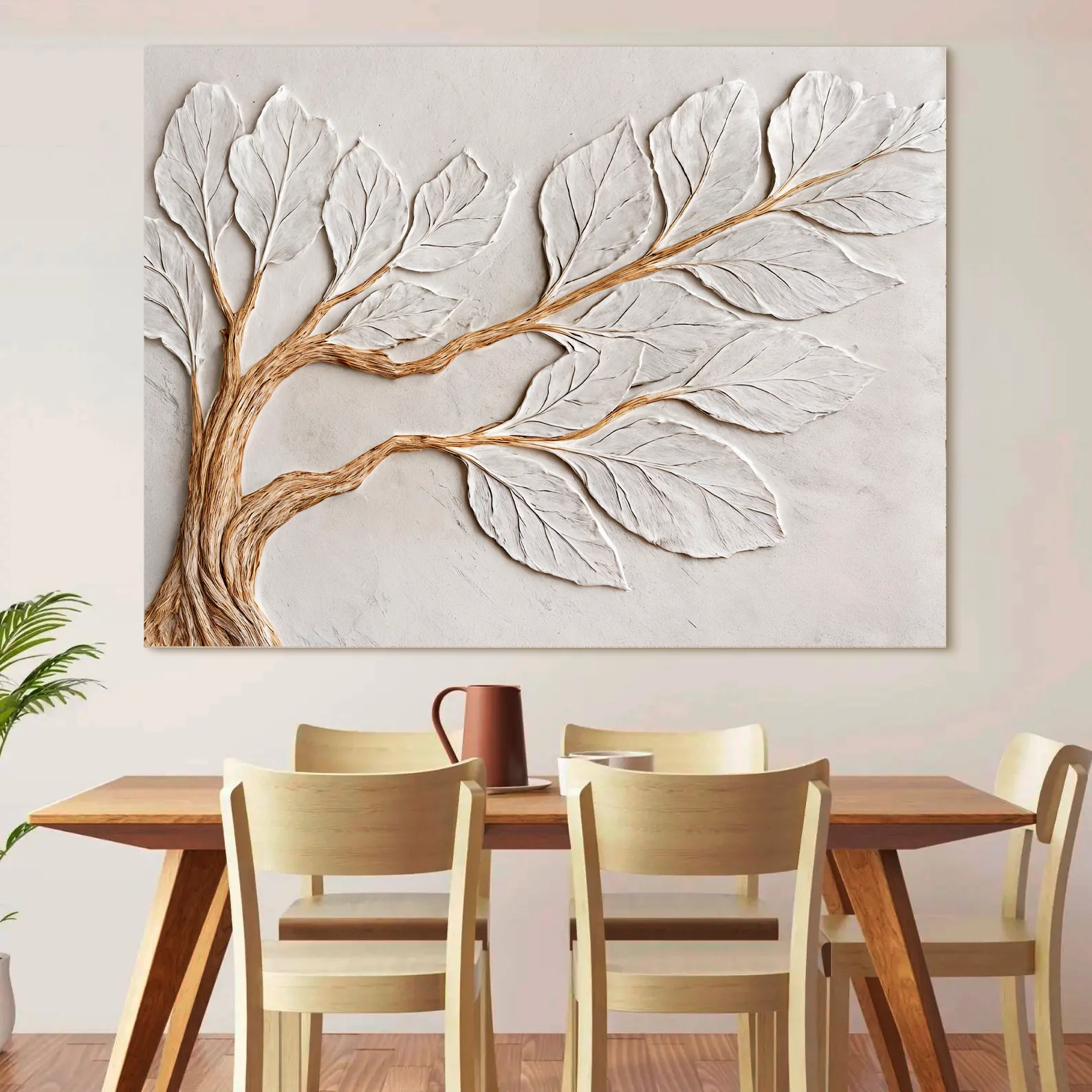Calm In Ivory Clay Wall Art - Image 3