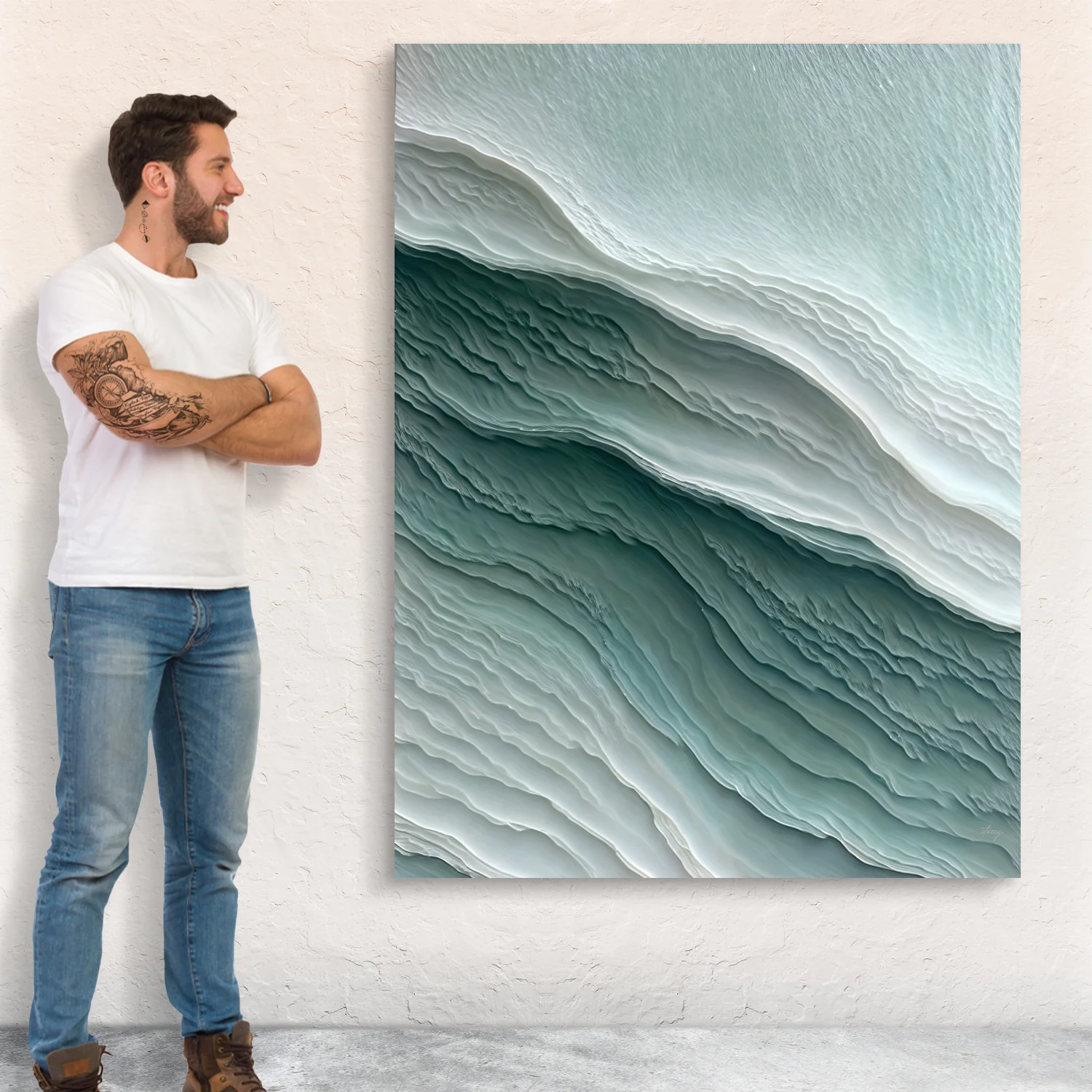 Canvas Print: "Aegean Layers" - Image 4