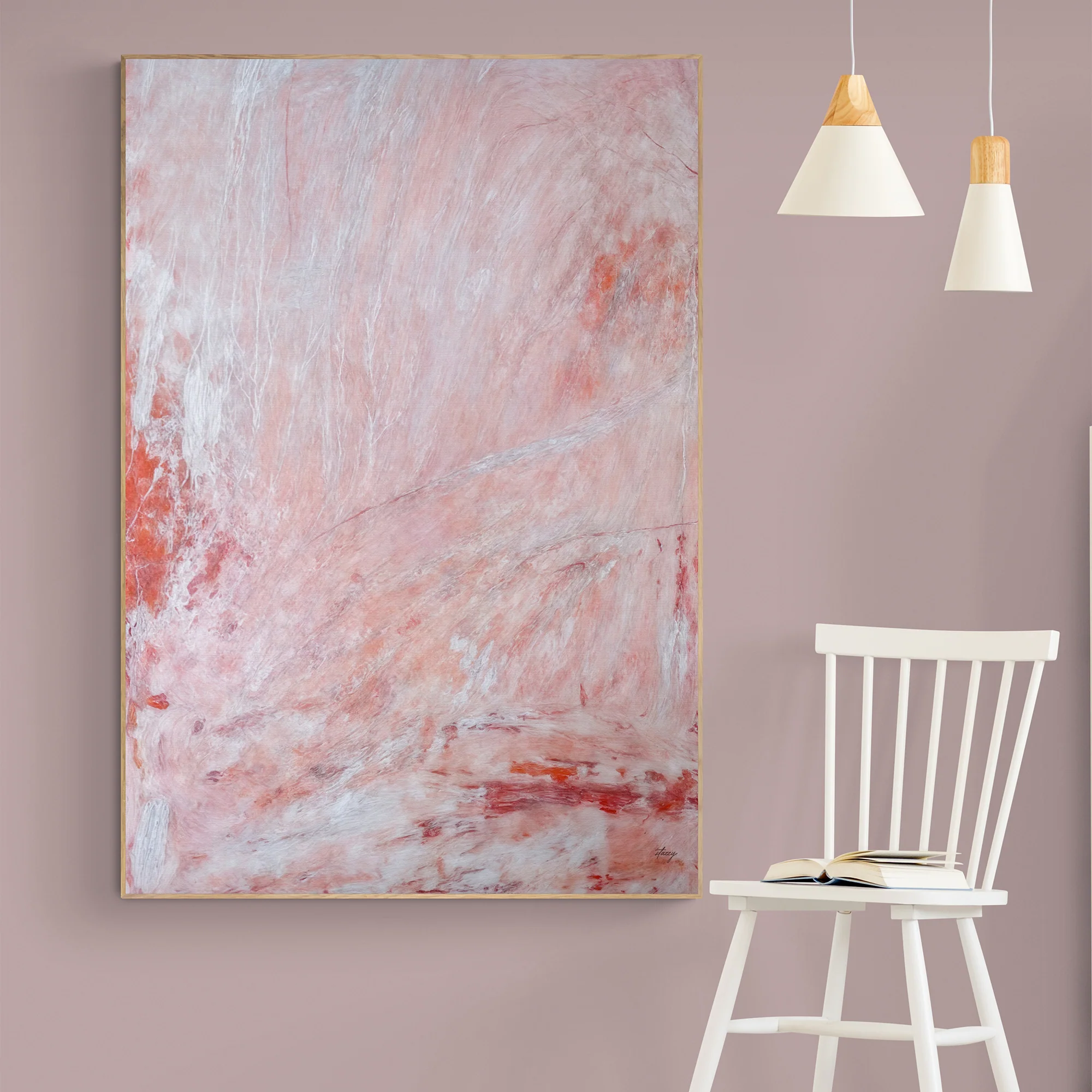 Canvas Print: "Crimson Veil" - Image 2