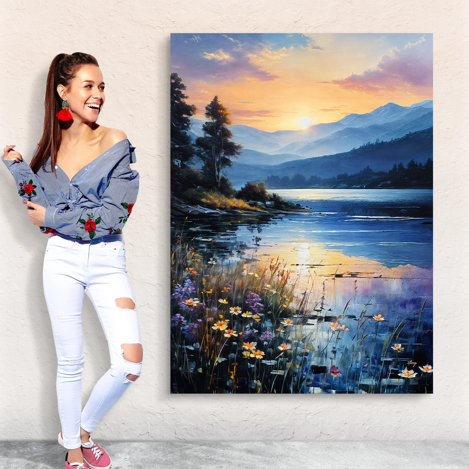 Canvas Print: "Sunset Journey" - Image 4