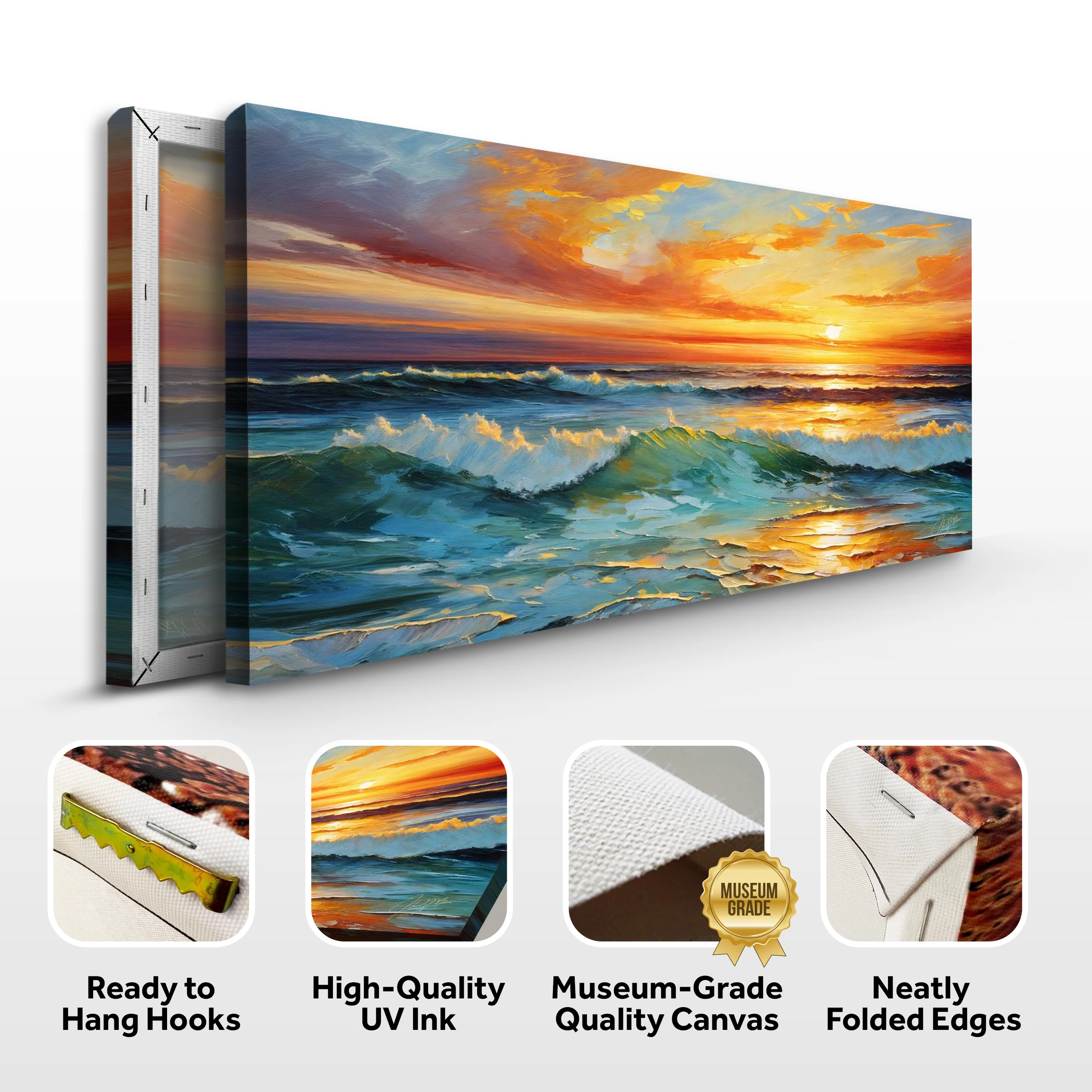 Canvas Print: "Sunset Surge" - Image 5