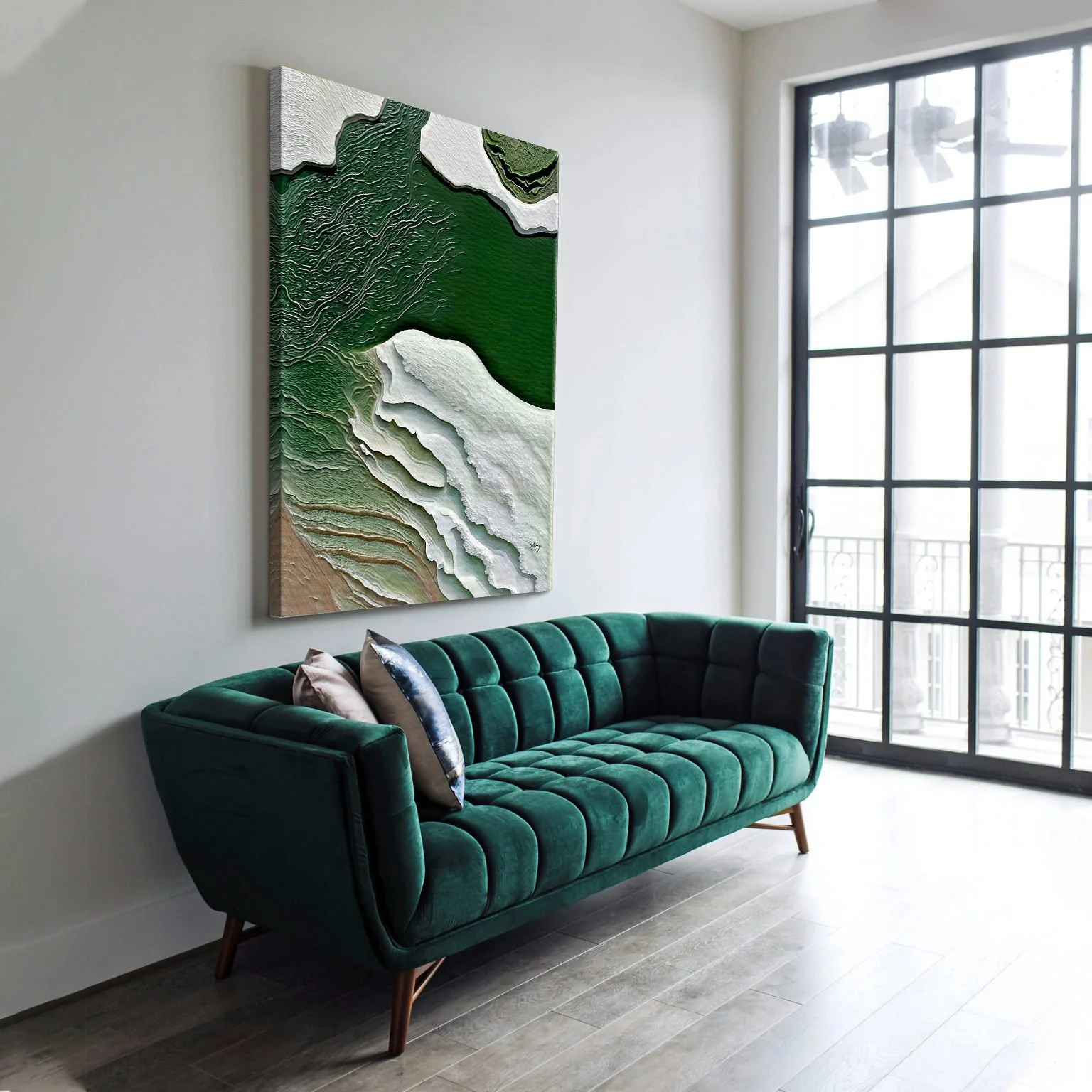 Canvas Print: "Verdant Cliffs II" - Image 2