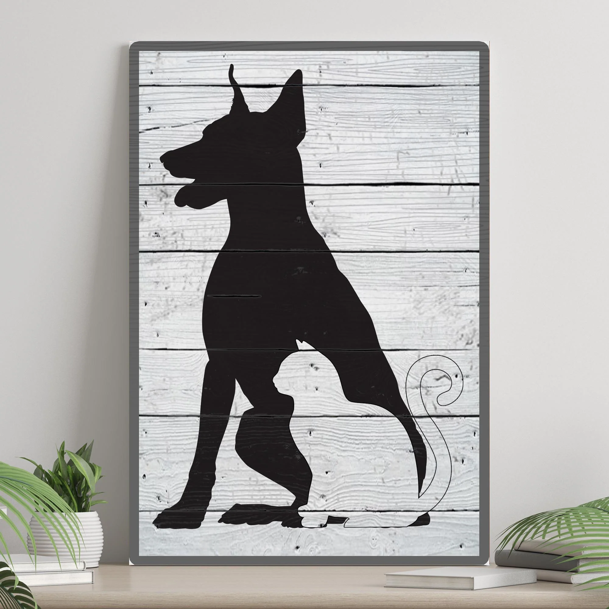 Cat And Dog Pet Canvas Wall Art - Image 2