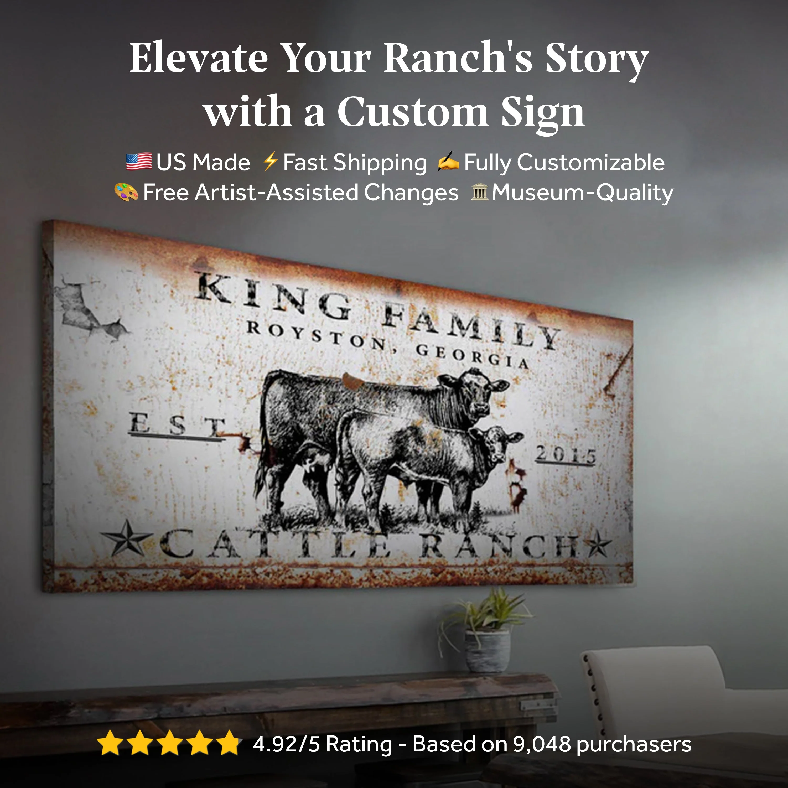 Cattle Ranch Sign - Image 11