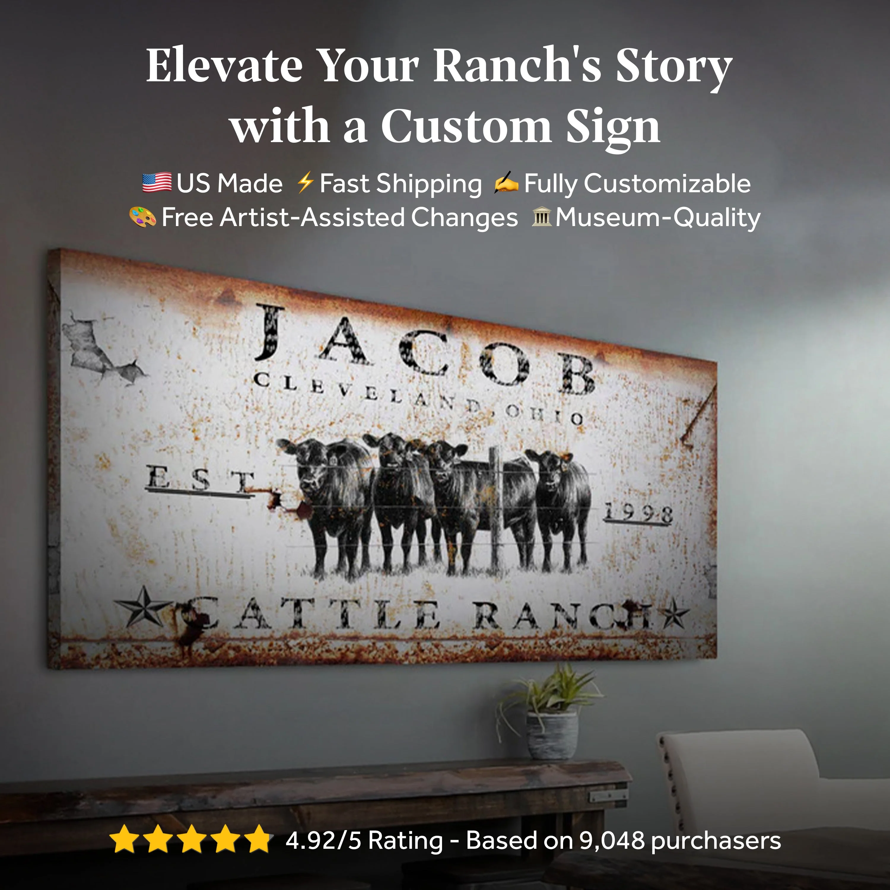 Cattle Ranch Sign - Image 13