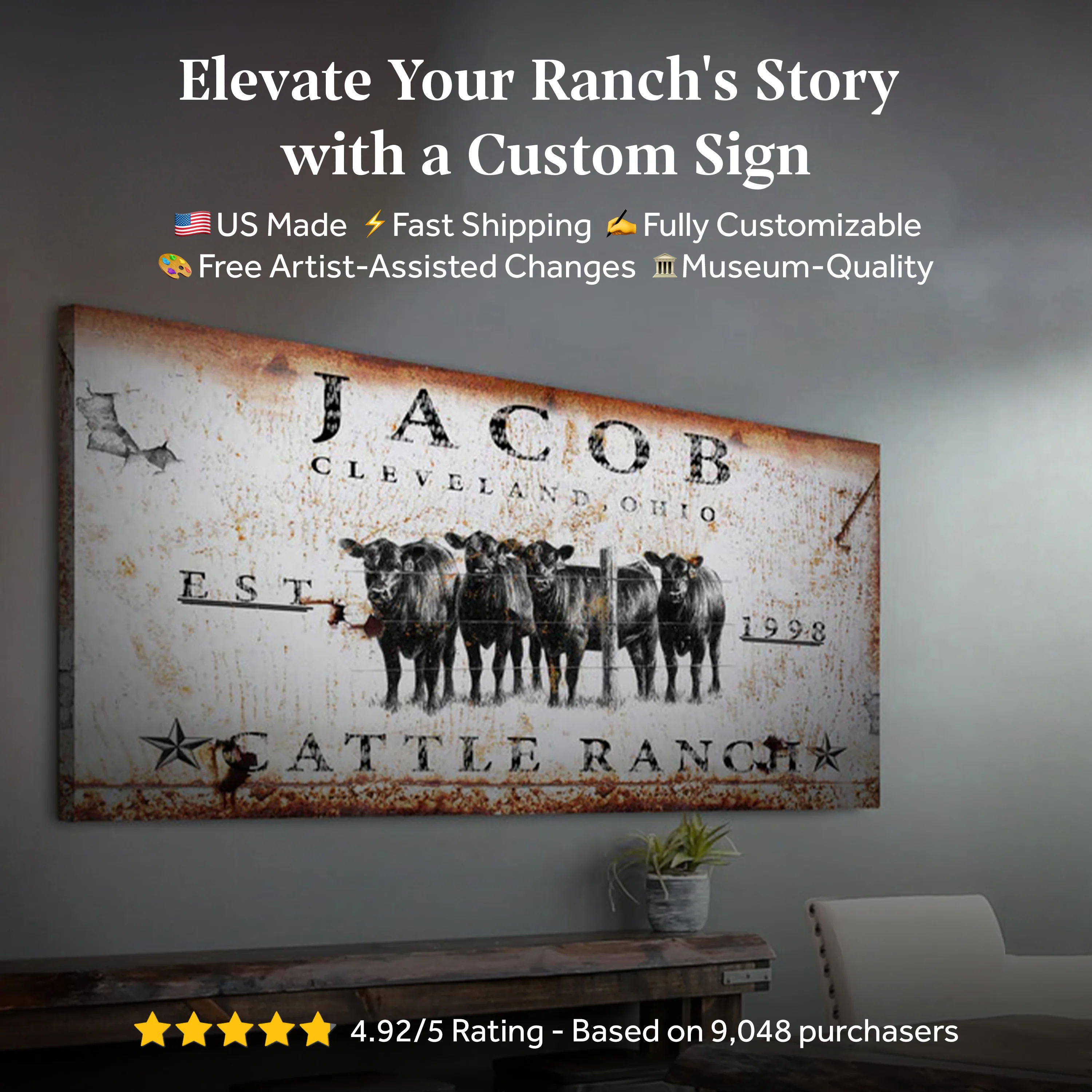 Cattle Ranch Sign X - Image 11