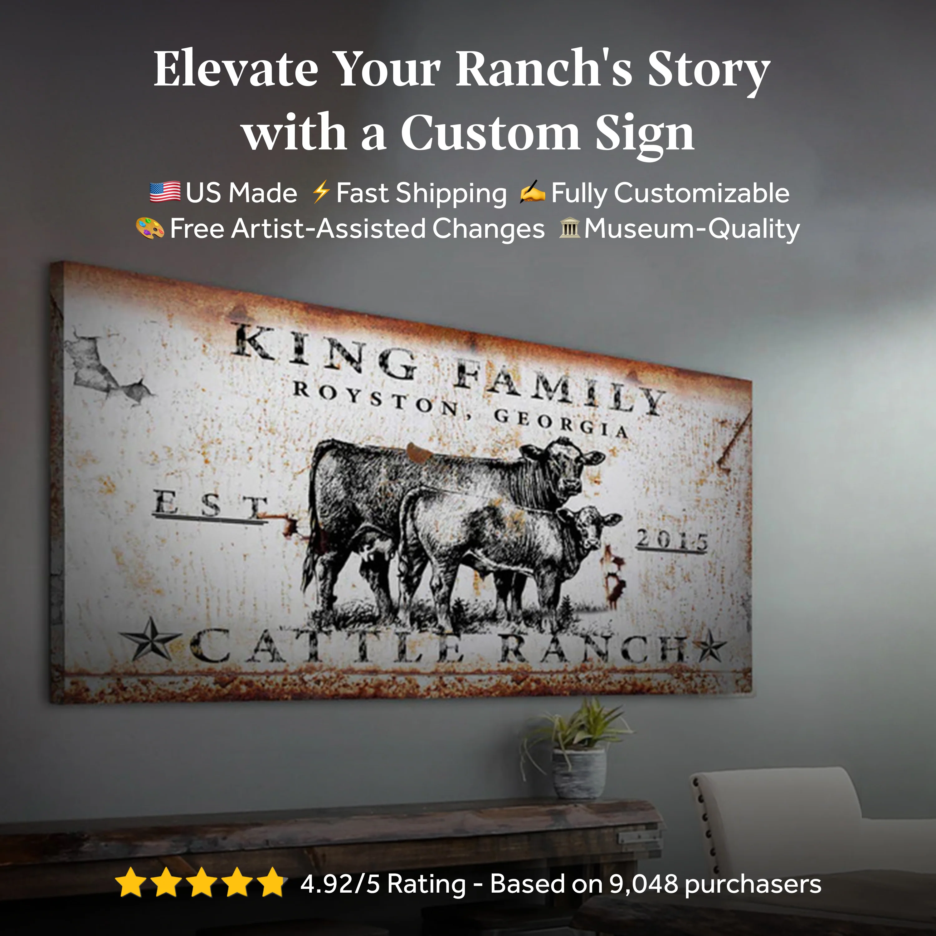 Cattle Ranch Sign X - Image 9