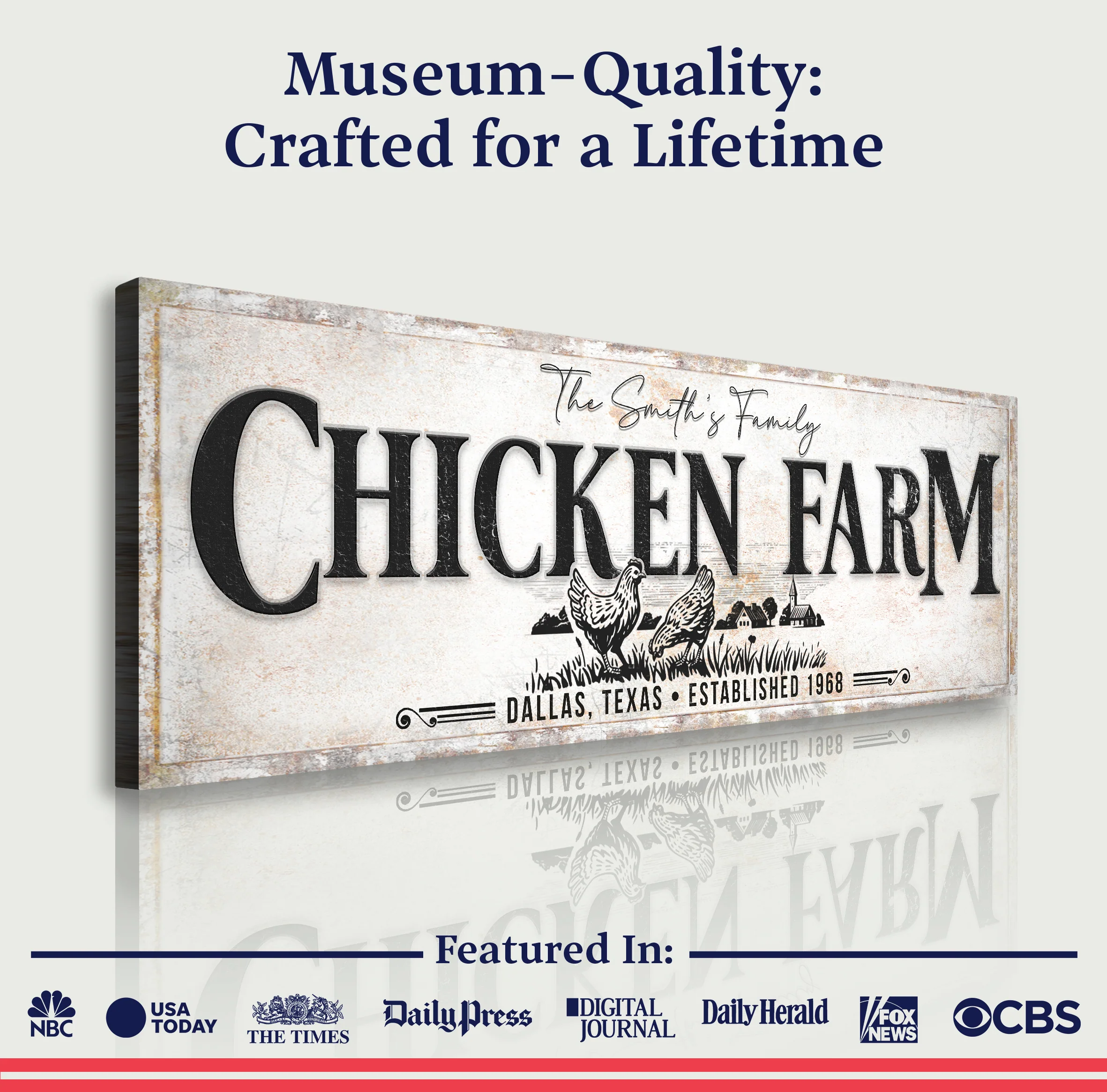 Chicken Family Farm Sign - Image 6